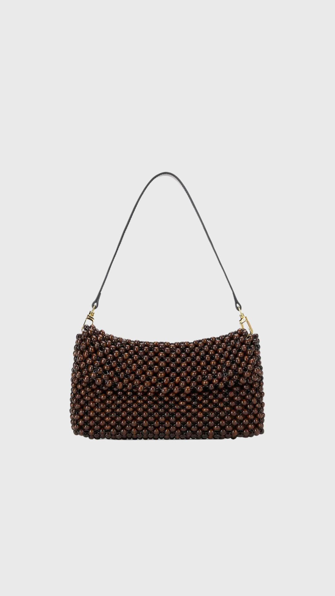 Staud Timmy Shoulder Bag in Dark Brown