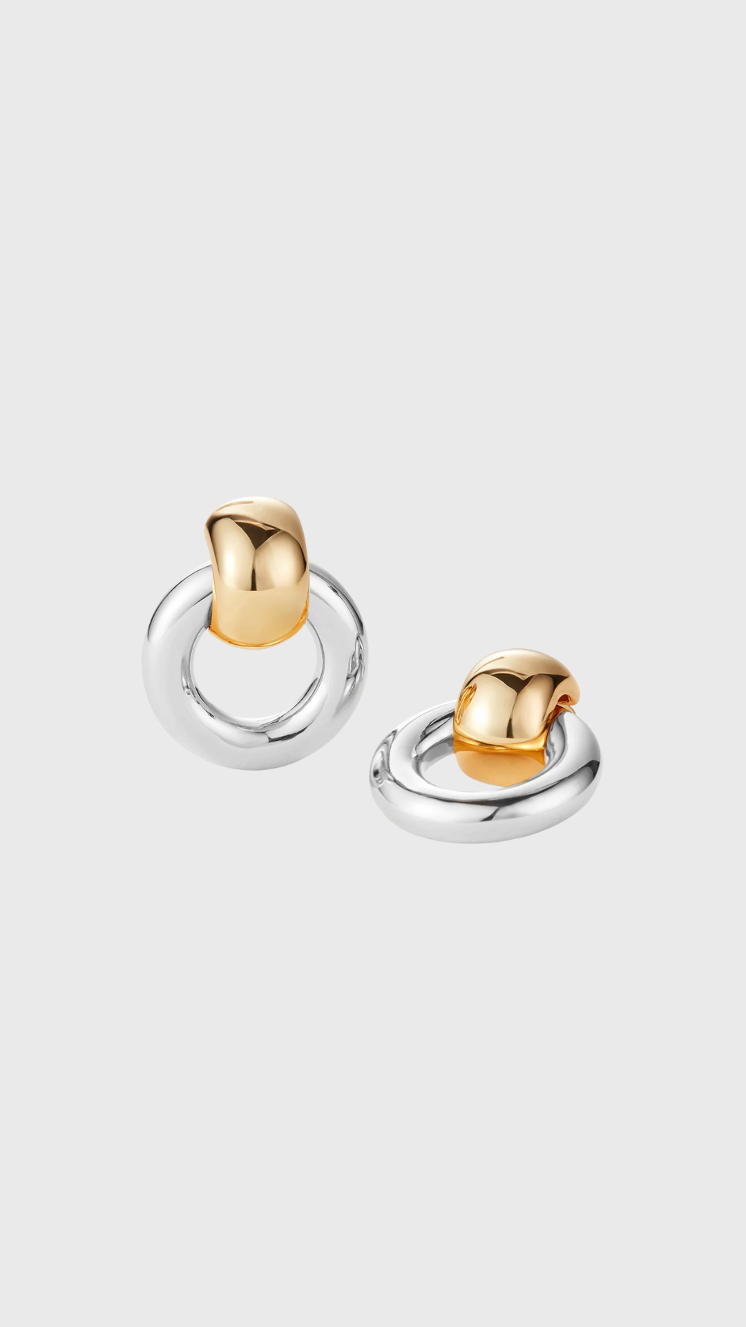 Jenny Bird Mega Faye Knockers Earrings in Two Tone