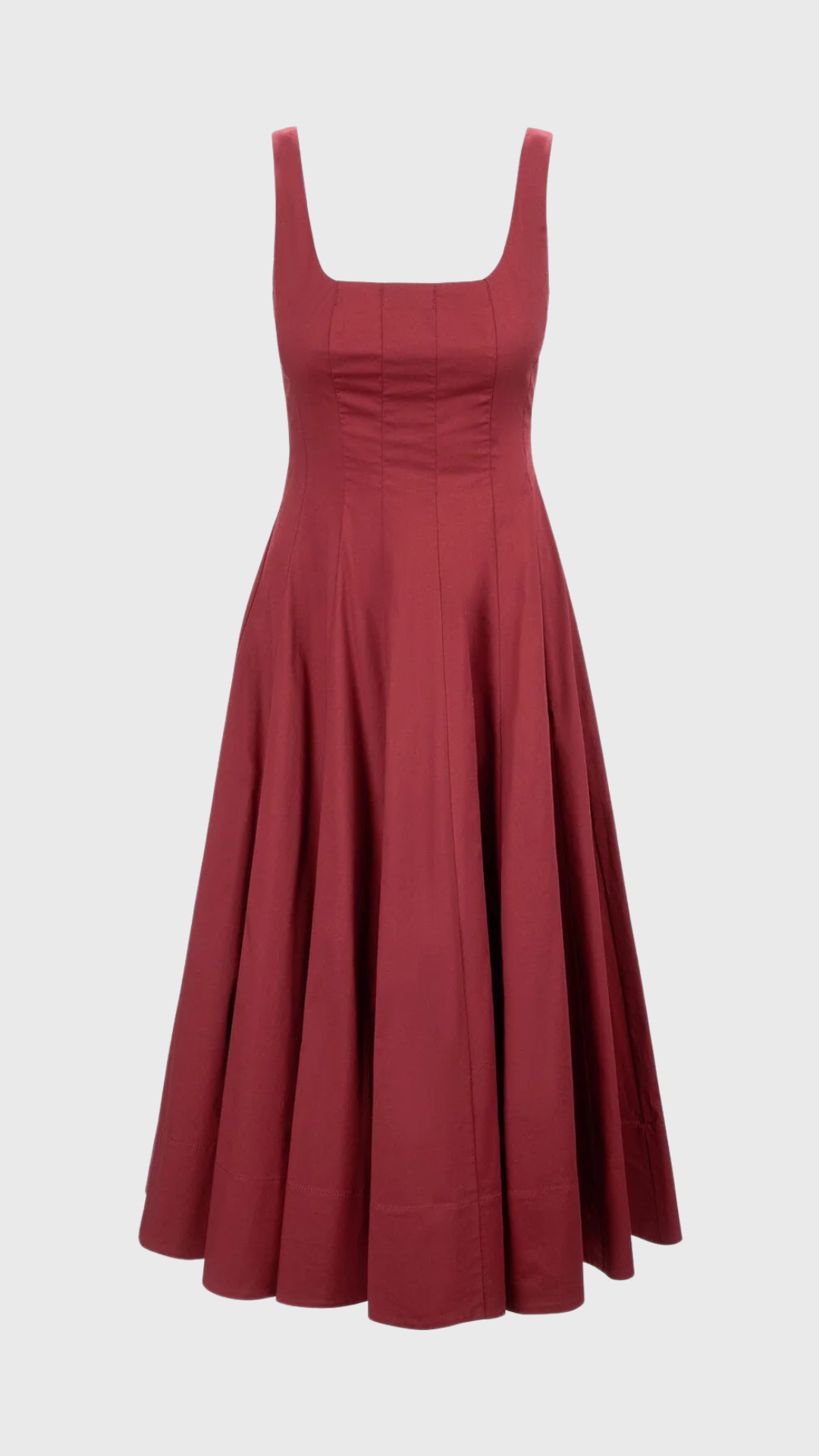Staud Wells Dress in Sangria
