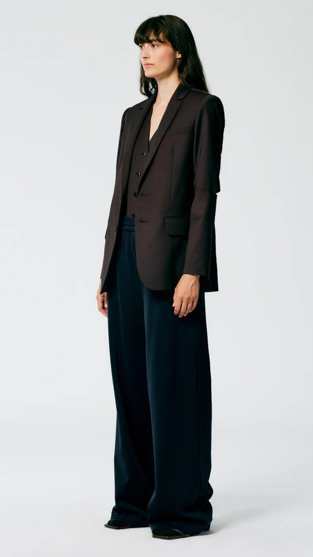 Tibi Tropical Wool Marlon Blazer
