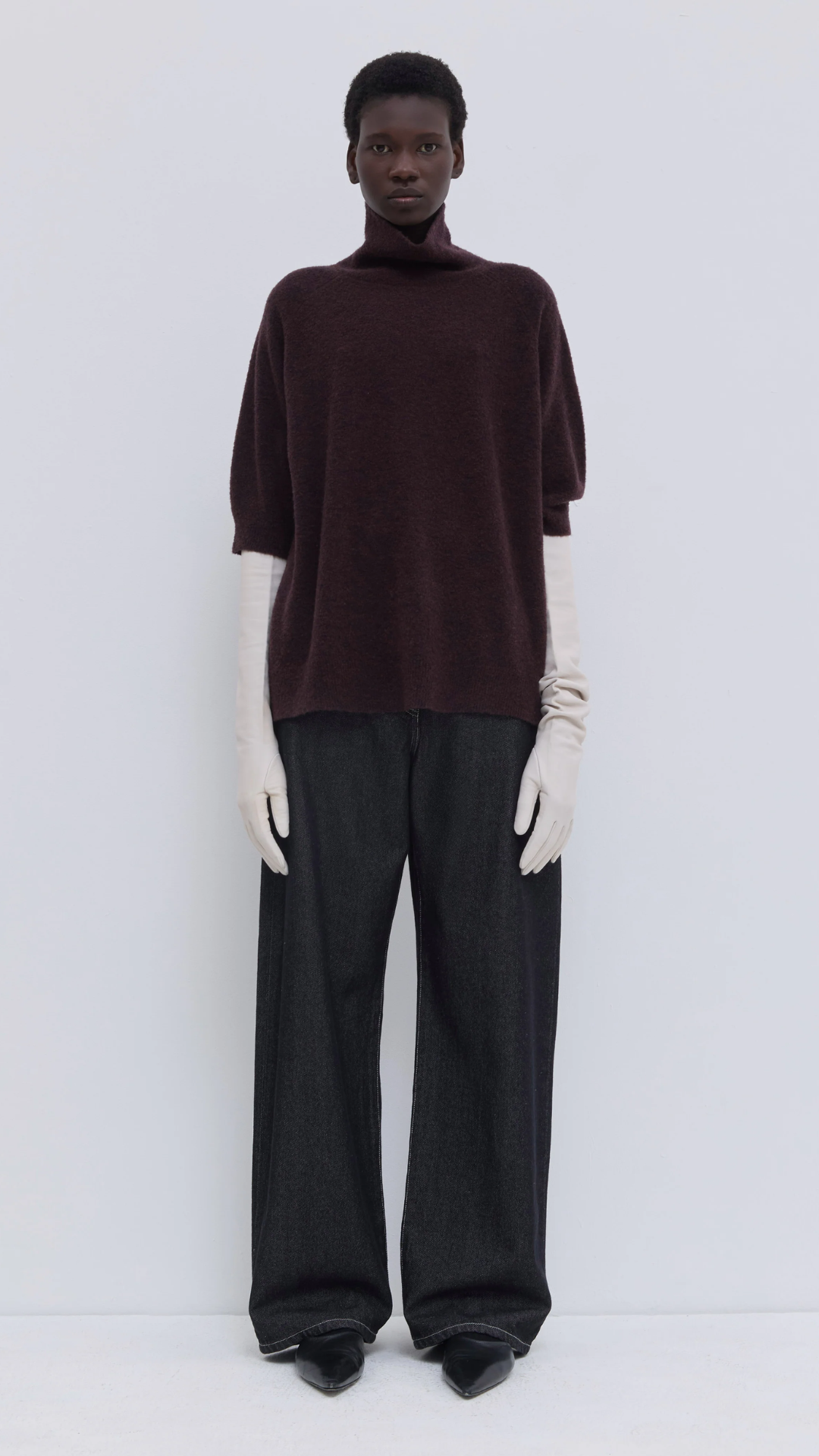 Christian Wijnants Kaluhu Sweater in Deep Plum