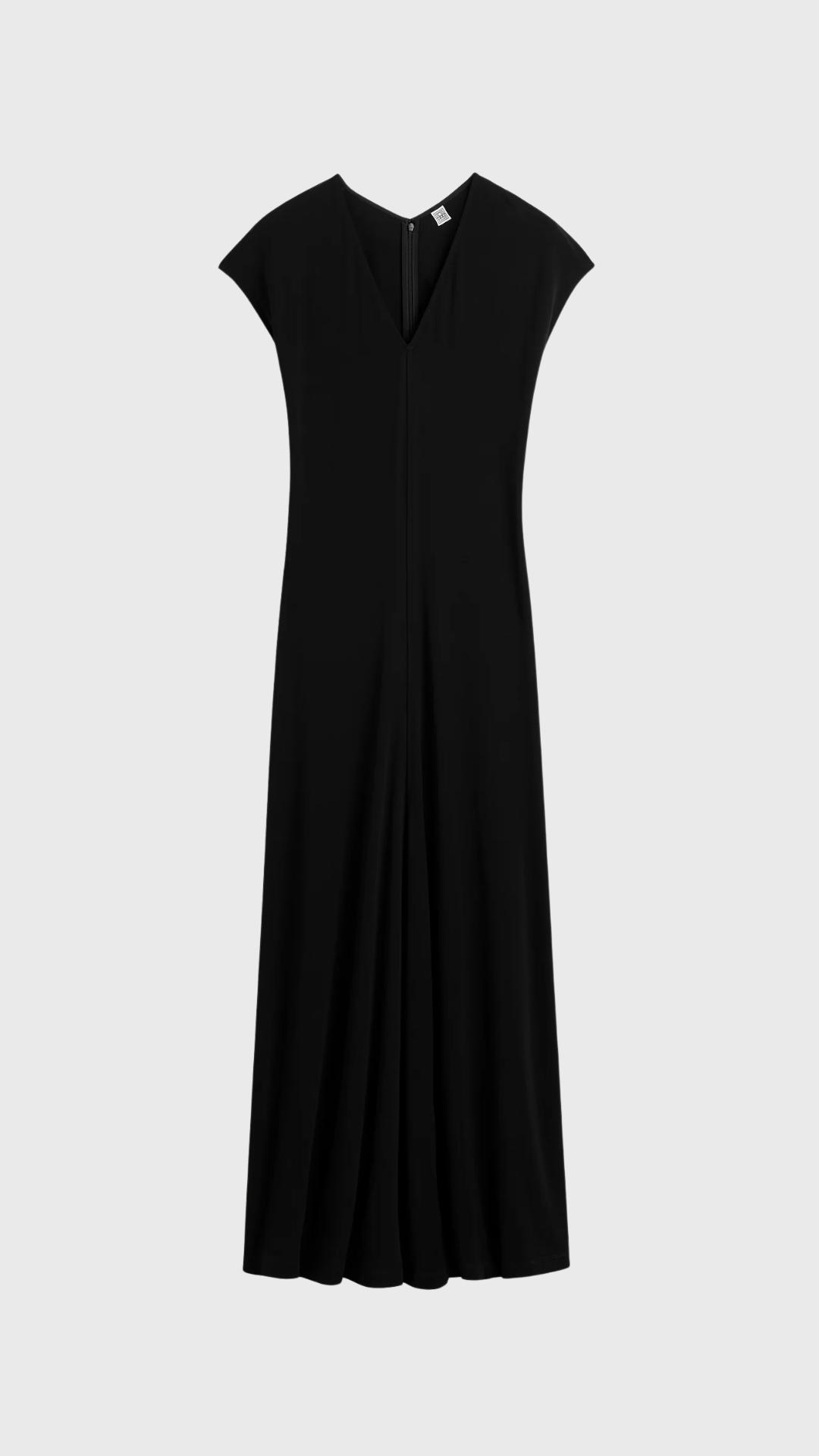 Toteme V-Neck Jersey Dress in Black