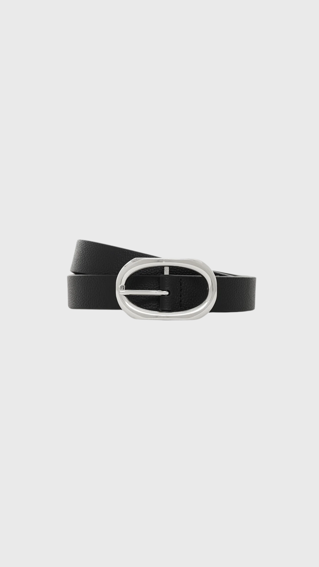 Anine Bing Small Signature Link Belt in Black