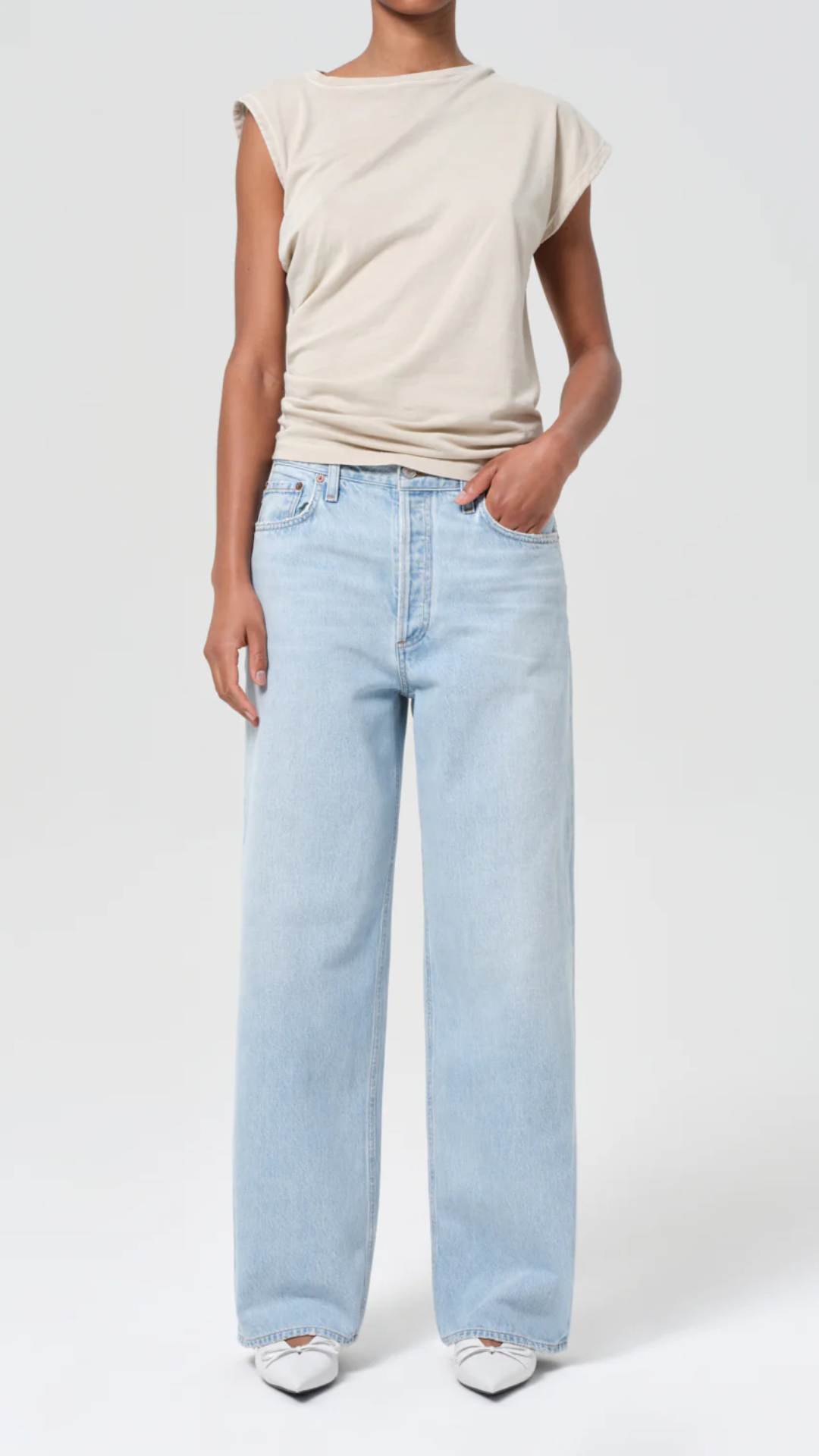 Agolde Low Slung Baggy Jean in Spark