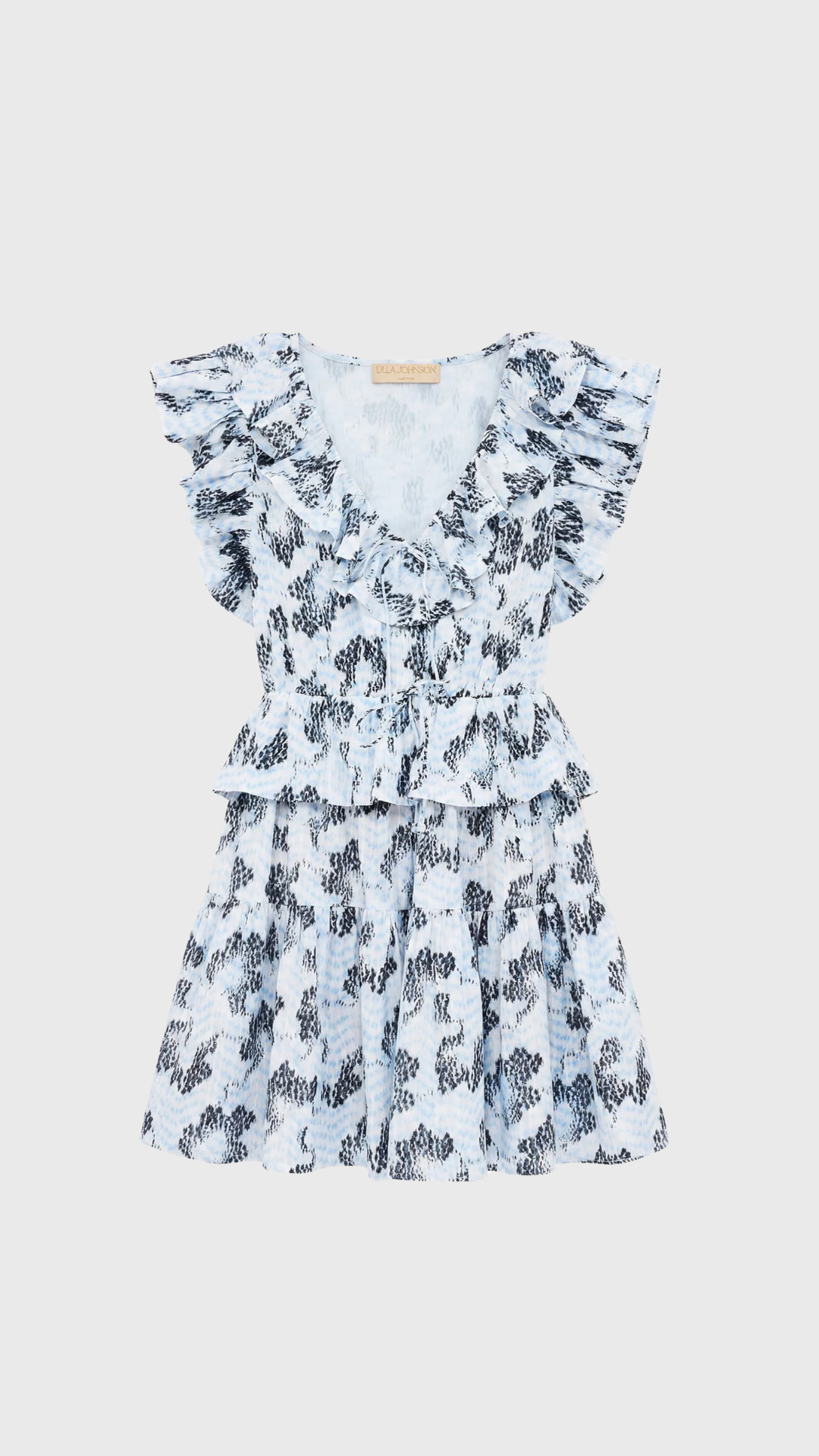 Ulla Johnson Celie Cotton Mini Dress in Ciel