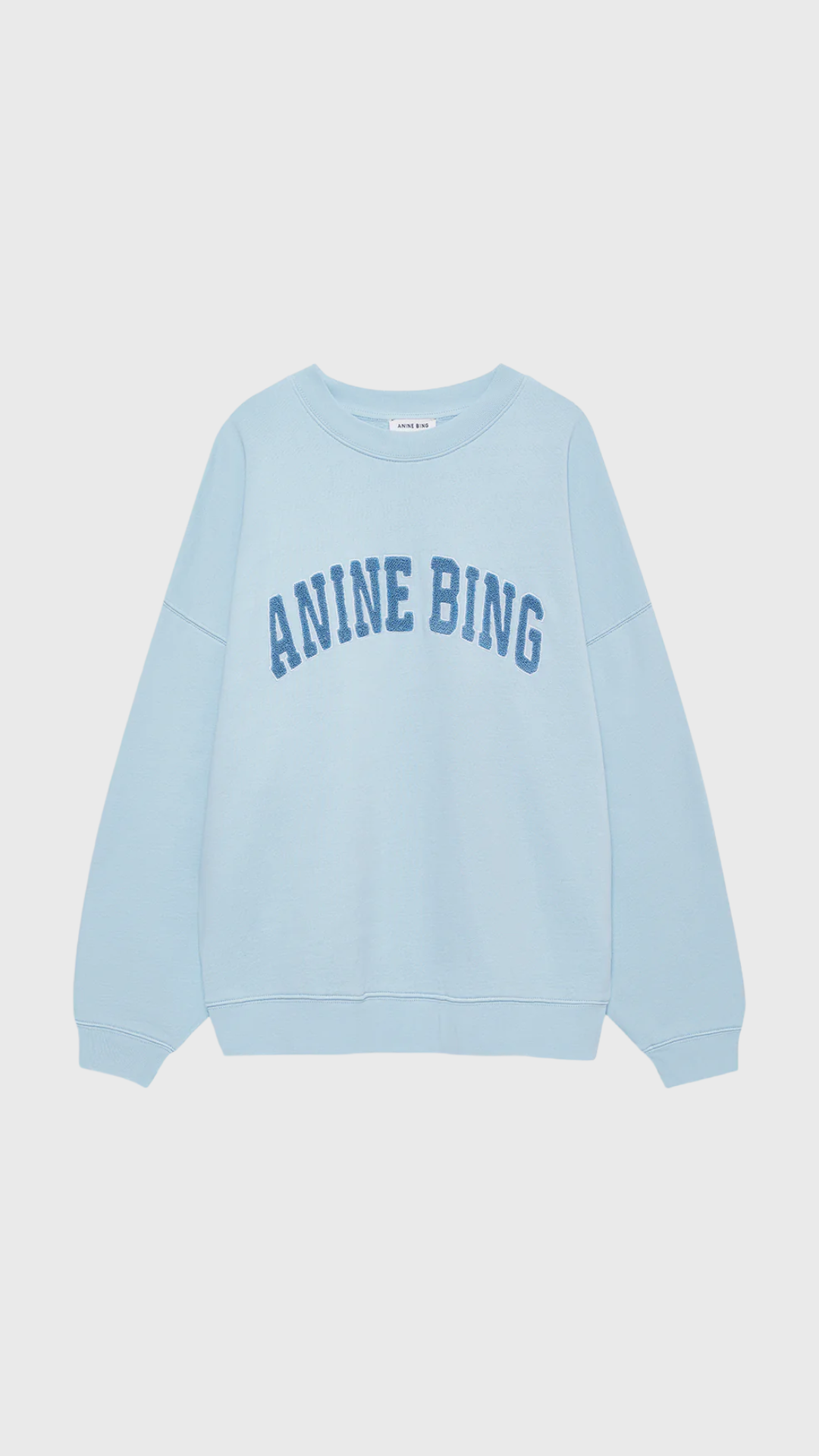 Anine Bing Miles Sweatshirt in Light Blue
