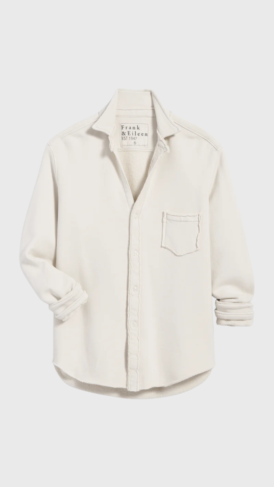 Frank & Eileen Relaxed Button Up Sweatshirt