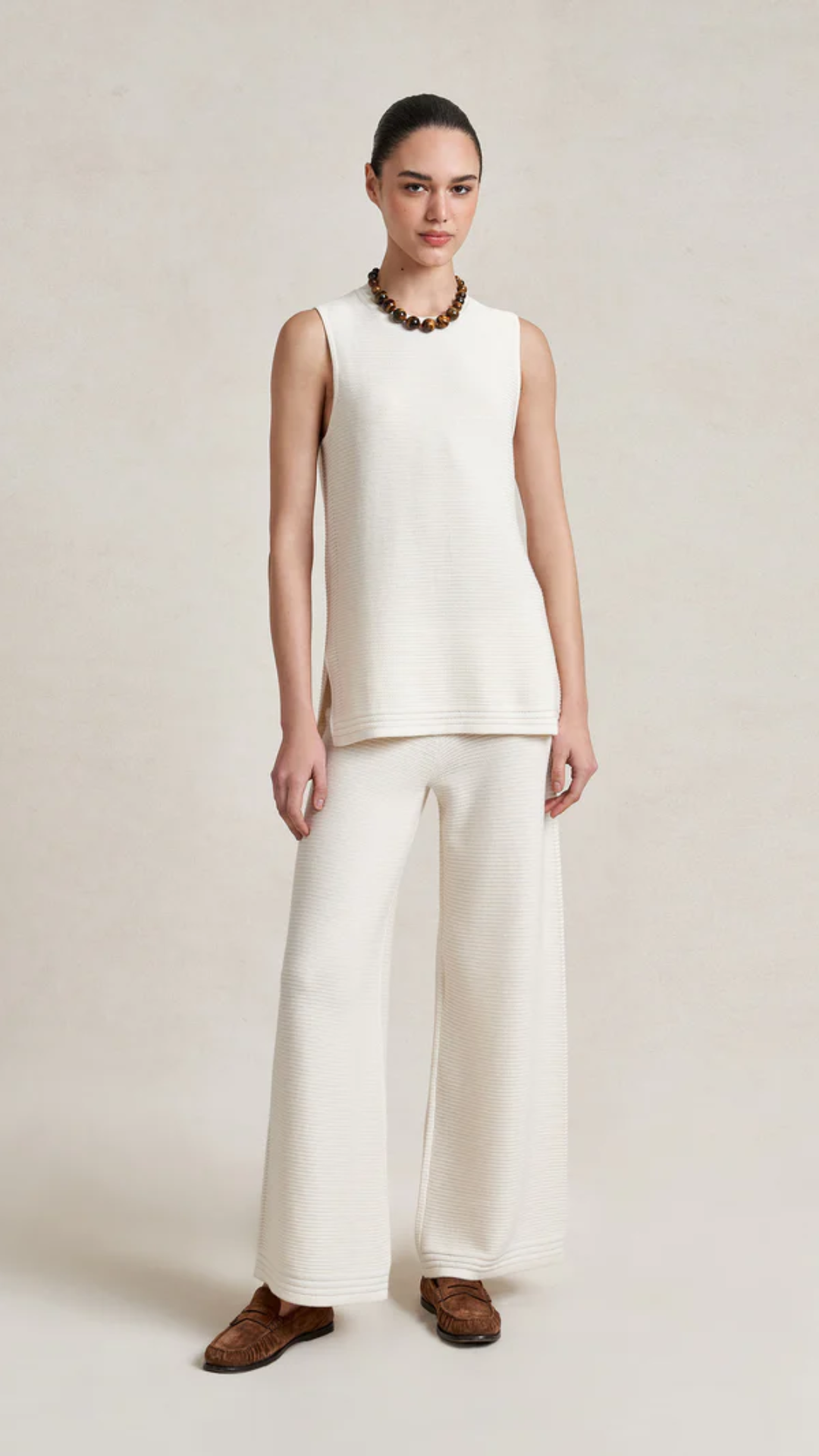 La Ligne Crochet Maxime Top in Ivory