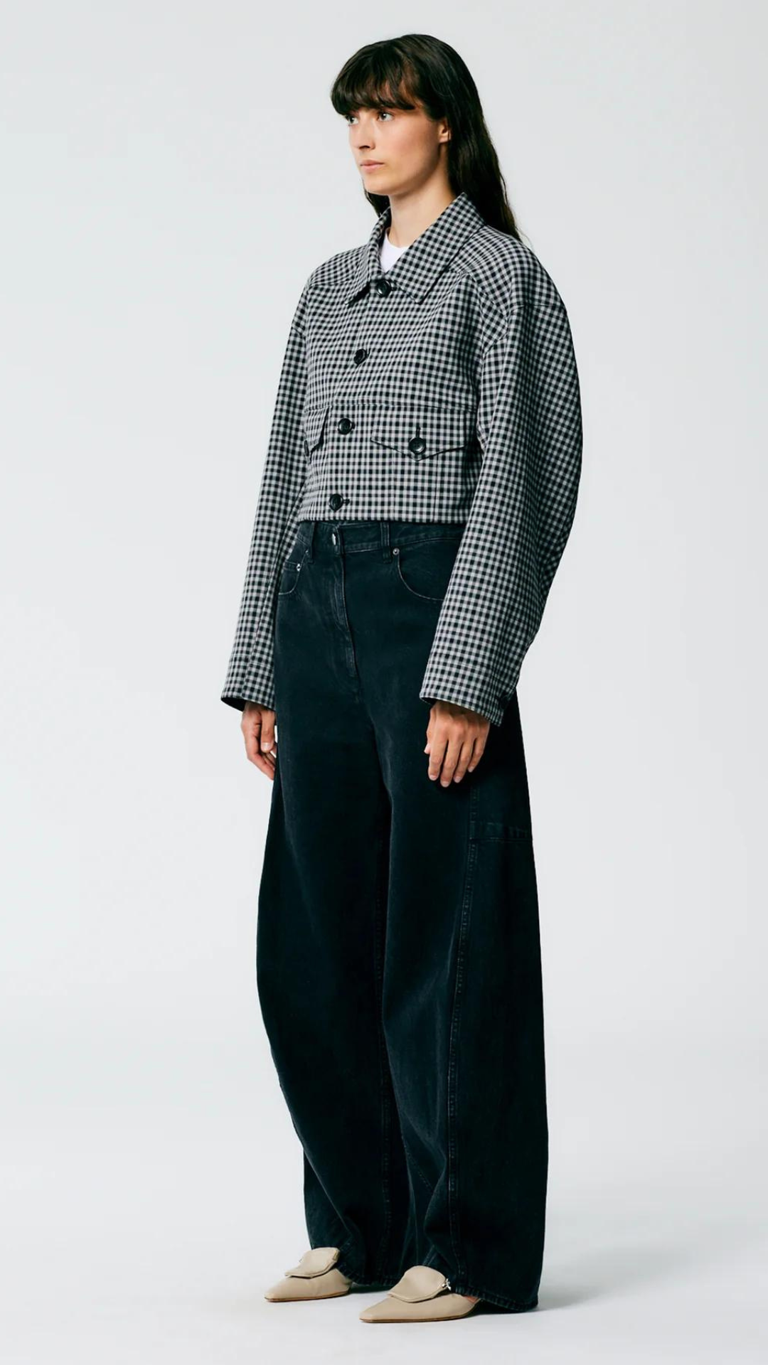 Tibi Black Denim Sid Jean