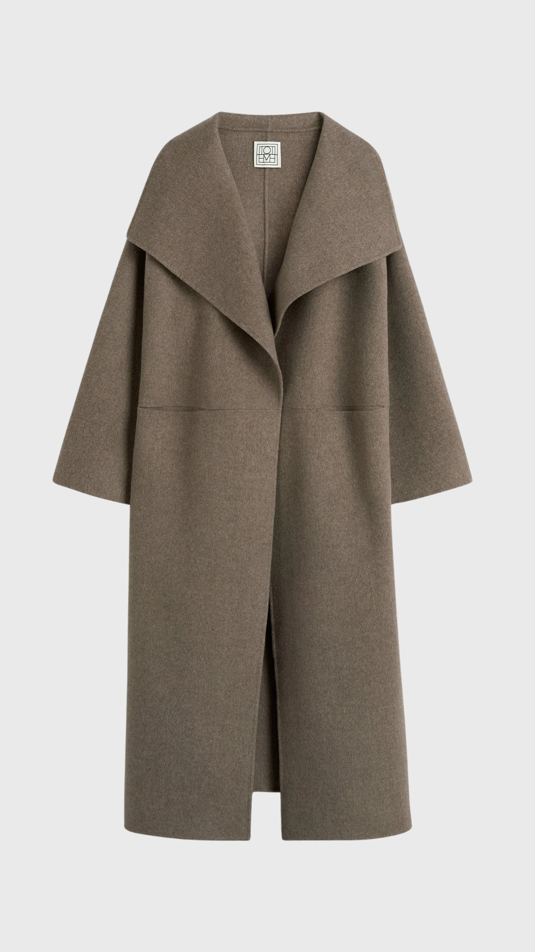 Toteme Signature Wool Cashmere Coat in Oak