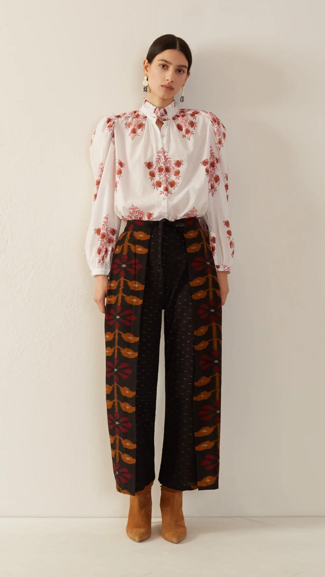 Alix of Bohemia Annabel Pink Dahlia Blouse