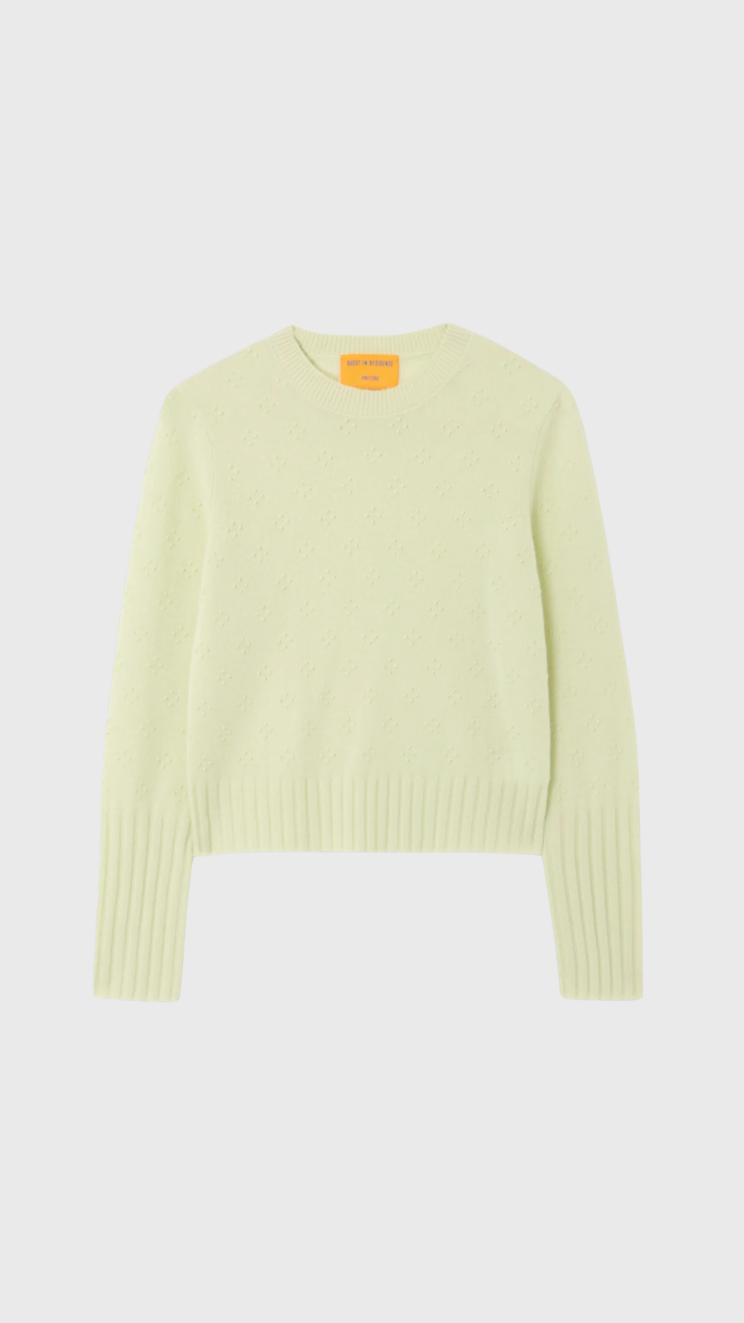 Guest In Residence Compass Shrunken Crew in Limewash