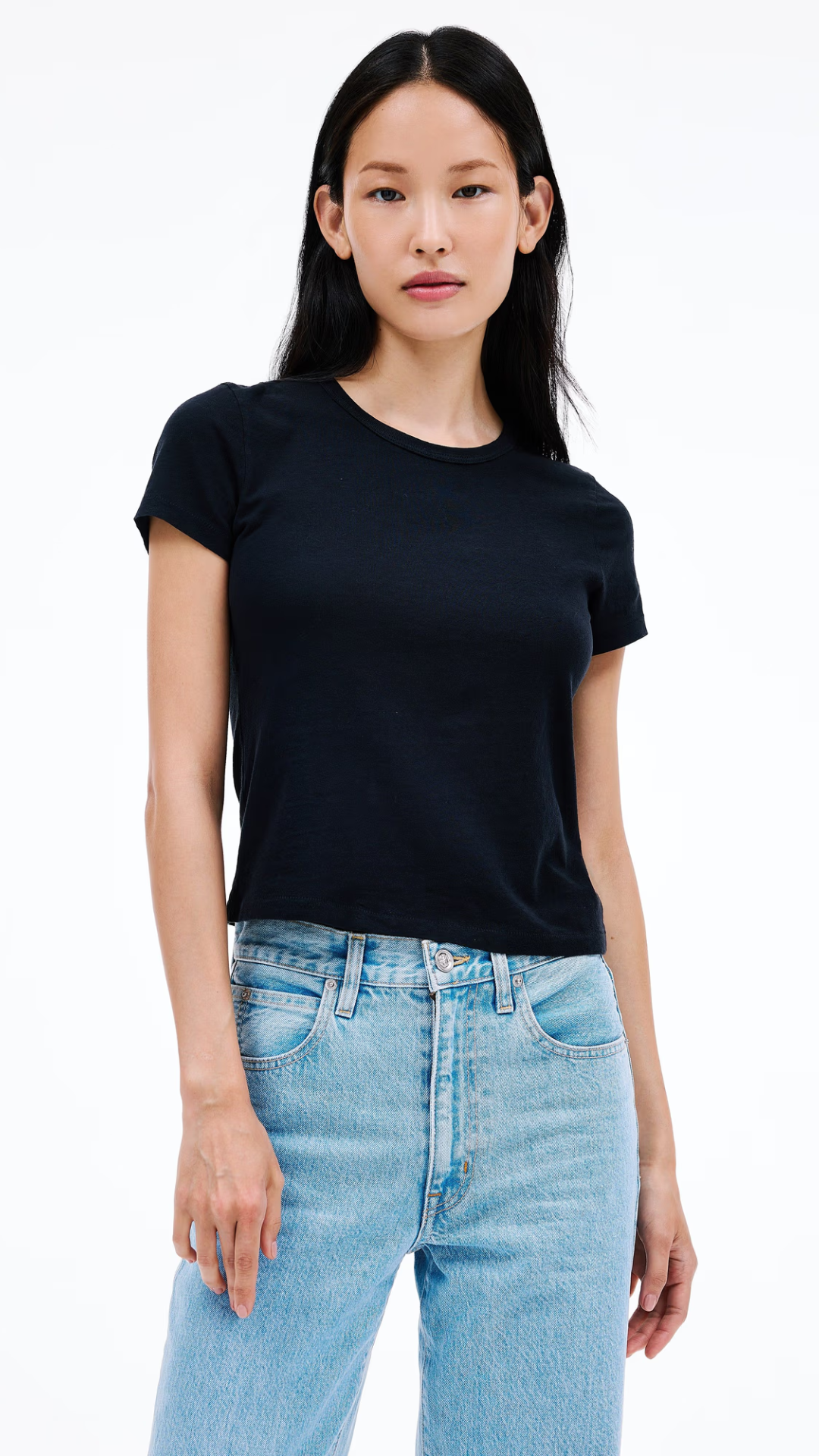 Slvrlake Baby Tee in Raven