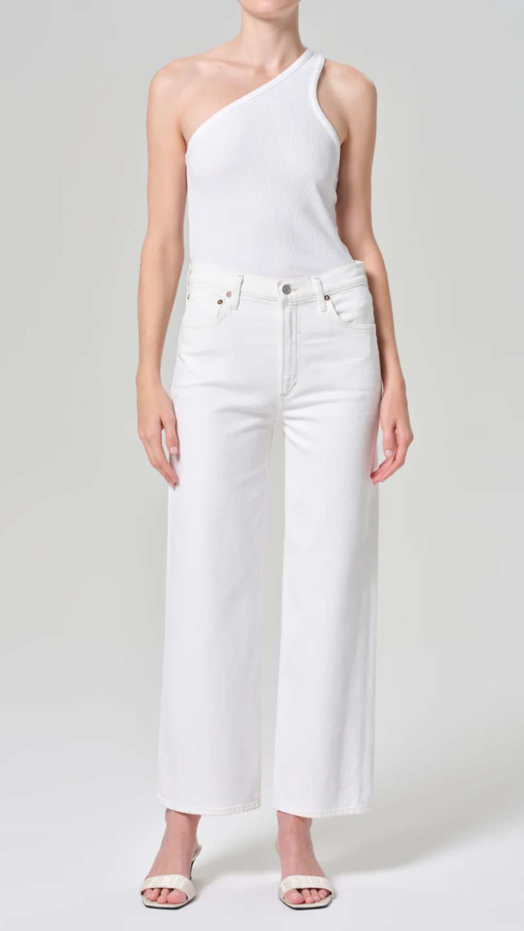 Agolde Harper Jean in White Wash