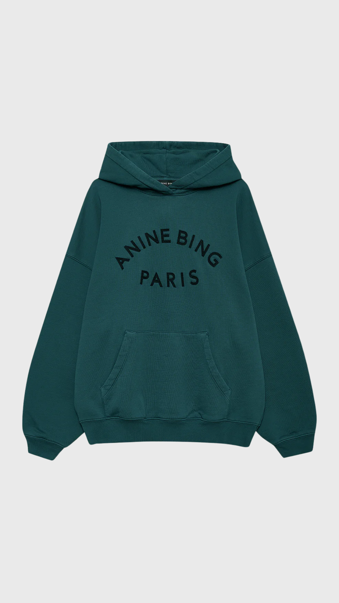 Anine Bing Harvey Sweatshirt Paris in Dark Green