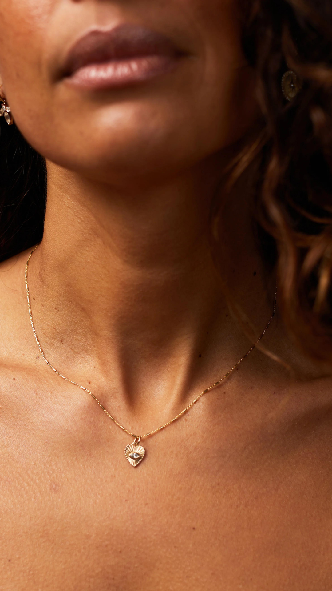Zahava Mini Sunbeam Heart Charm