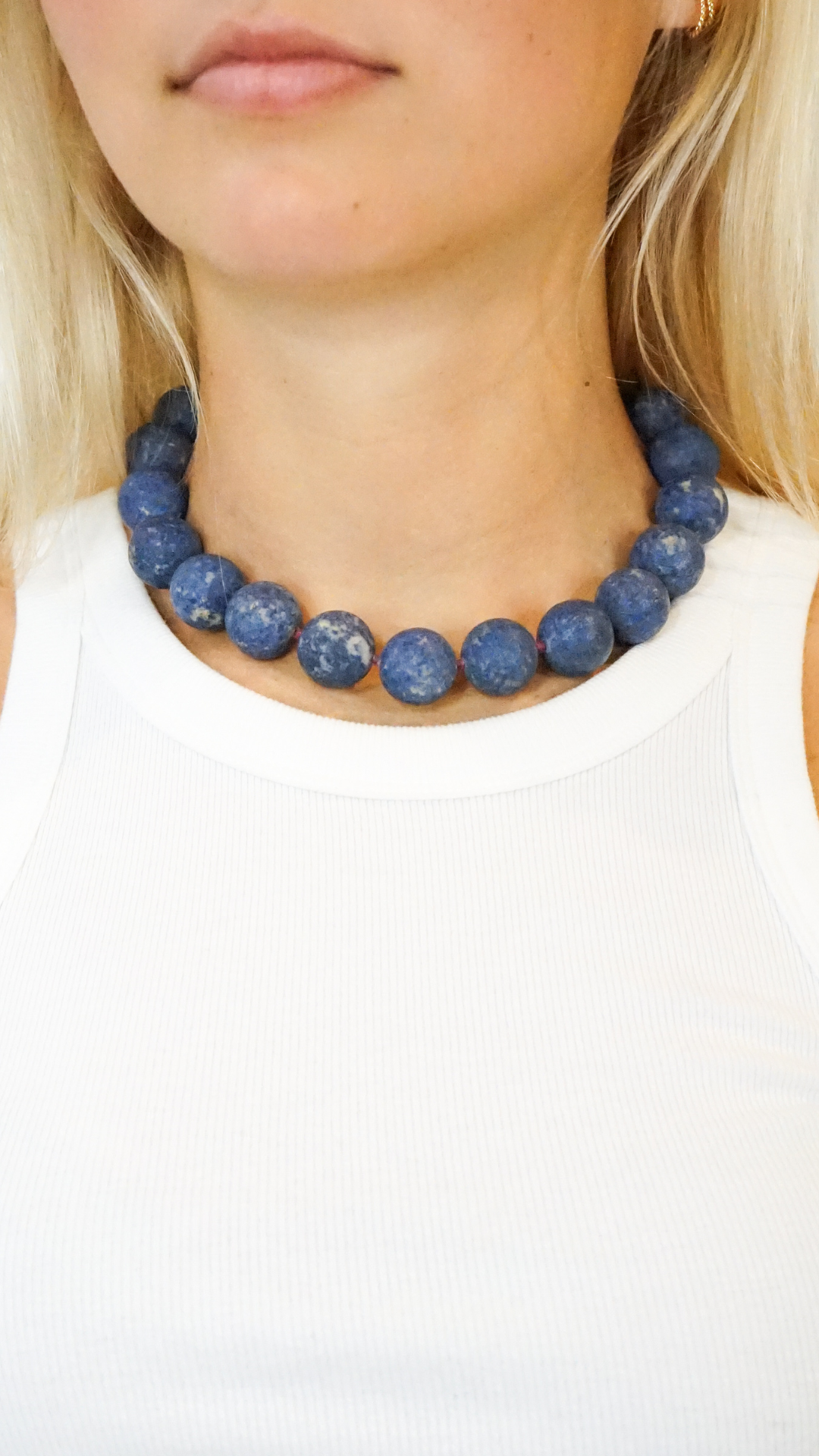 Lizzie Fortunato Dumortierite Beaded Necklace