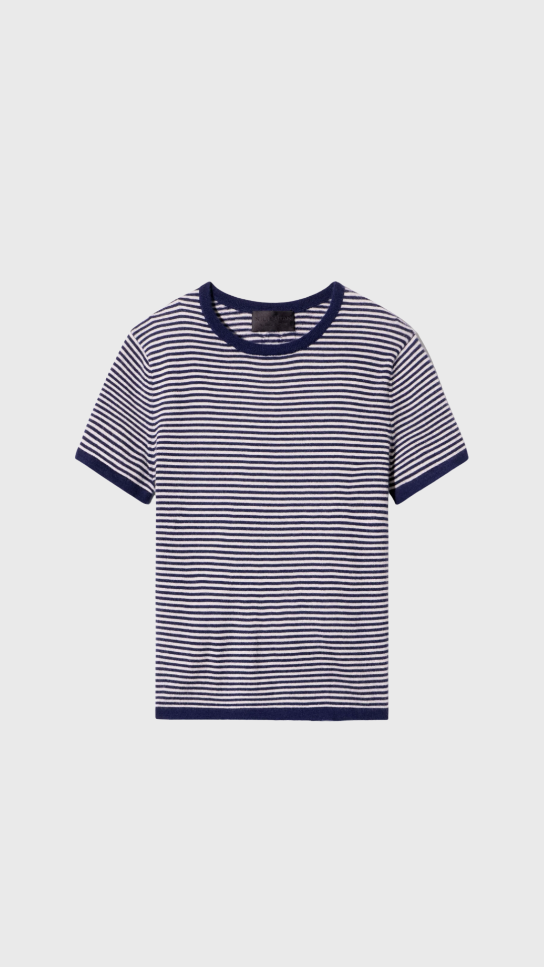 Nili Lotan Linka Stripe Sweater in Navy/Ivory Stripe