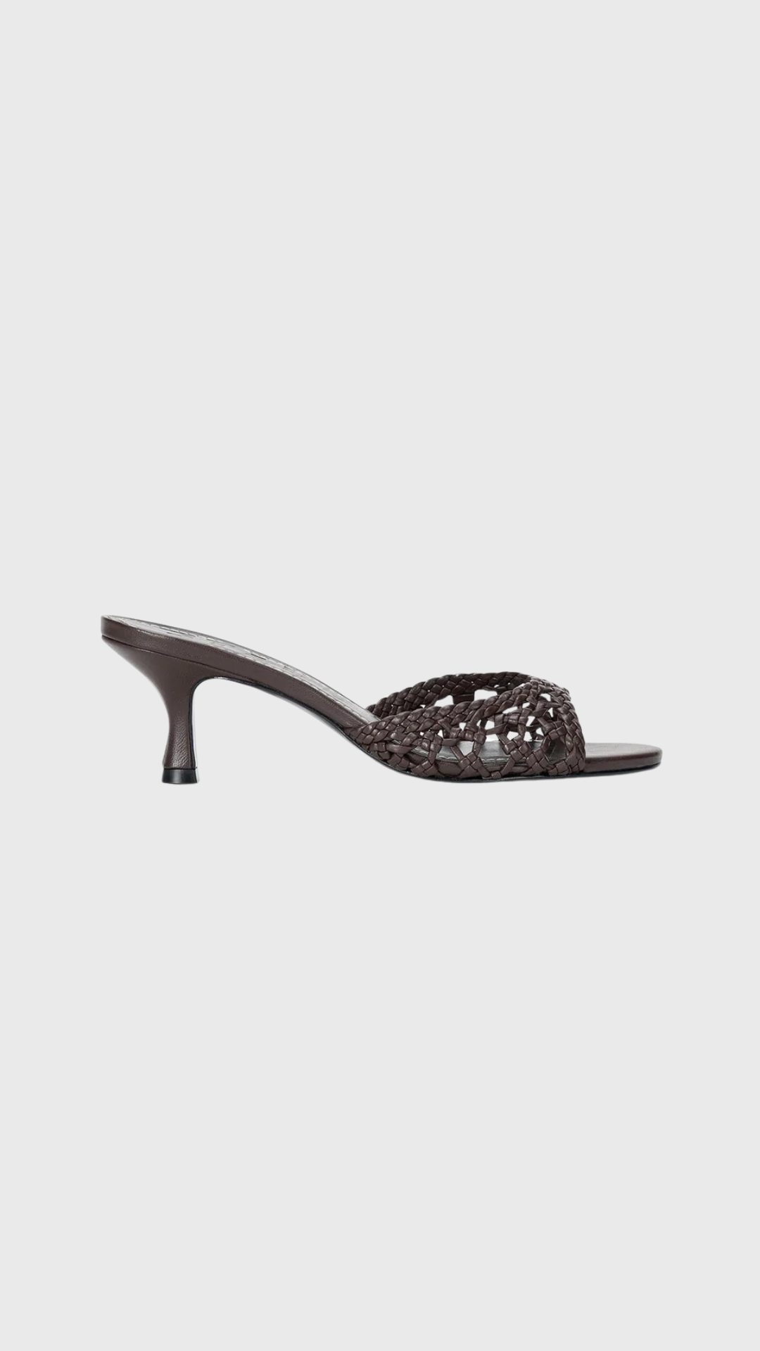 Staud Bridgette Knotted Mule in Espresso