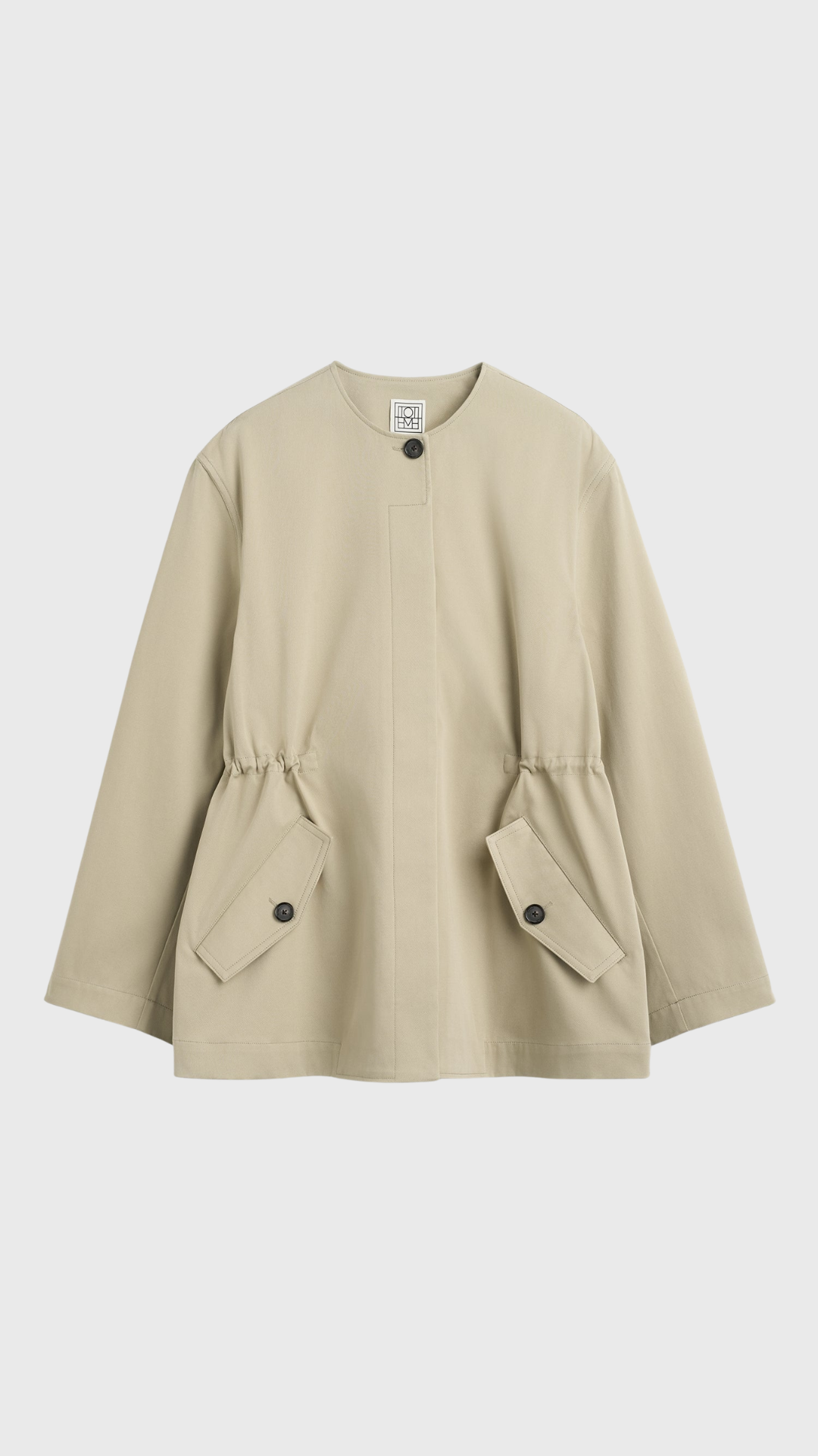 Toteme Cotton Twill Jacket in Cashew