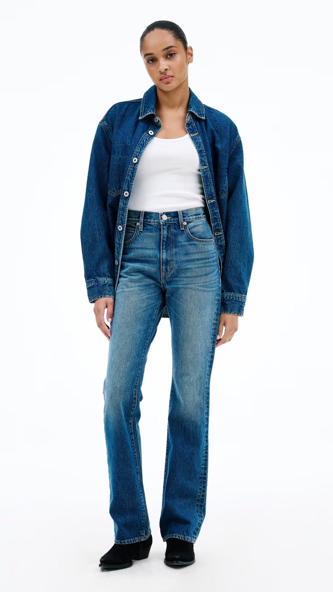 SLVRLAKE Jade High Rise Slim Boot Jean in Endless Highway