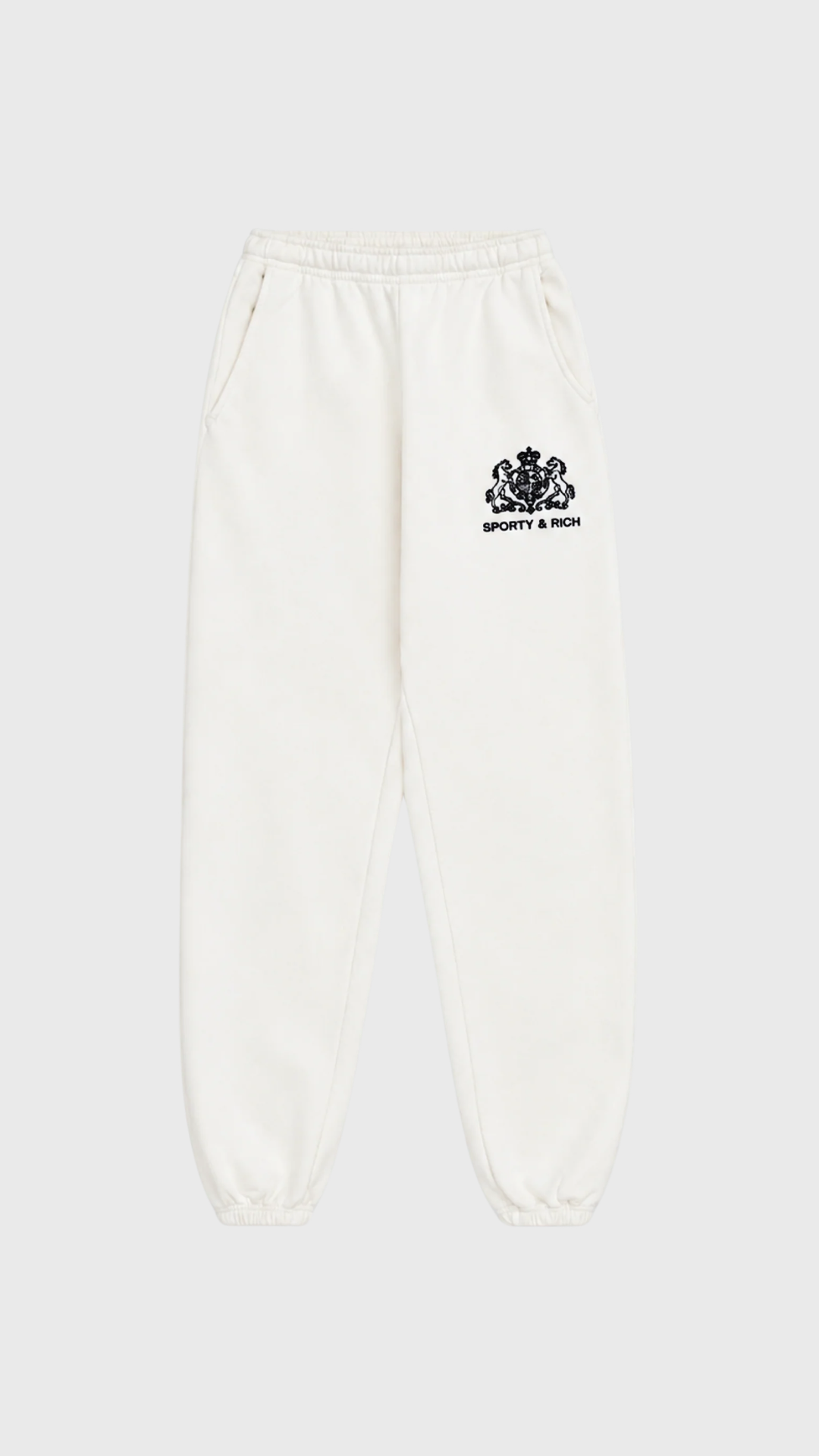 Sporty & Rich Brianno SR Hotel Sweatpant in Off White
