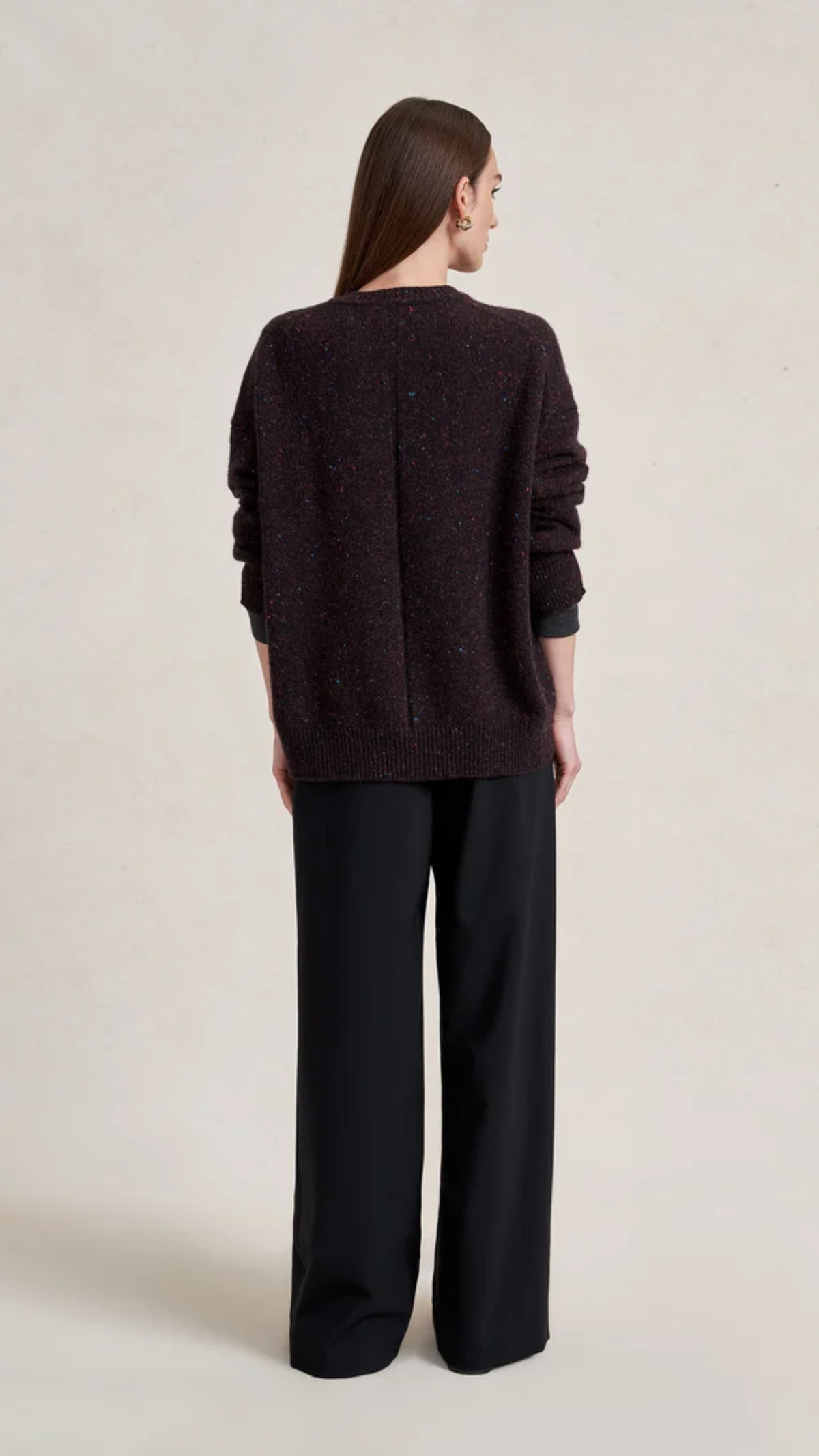 La Ligne Lafayette Sweater in Chocolate Speckle