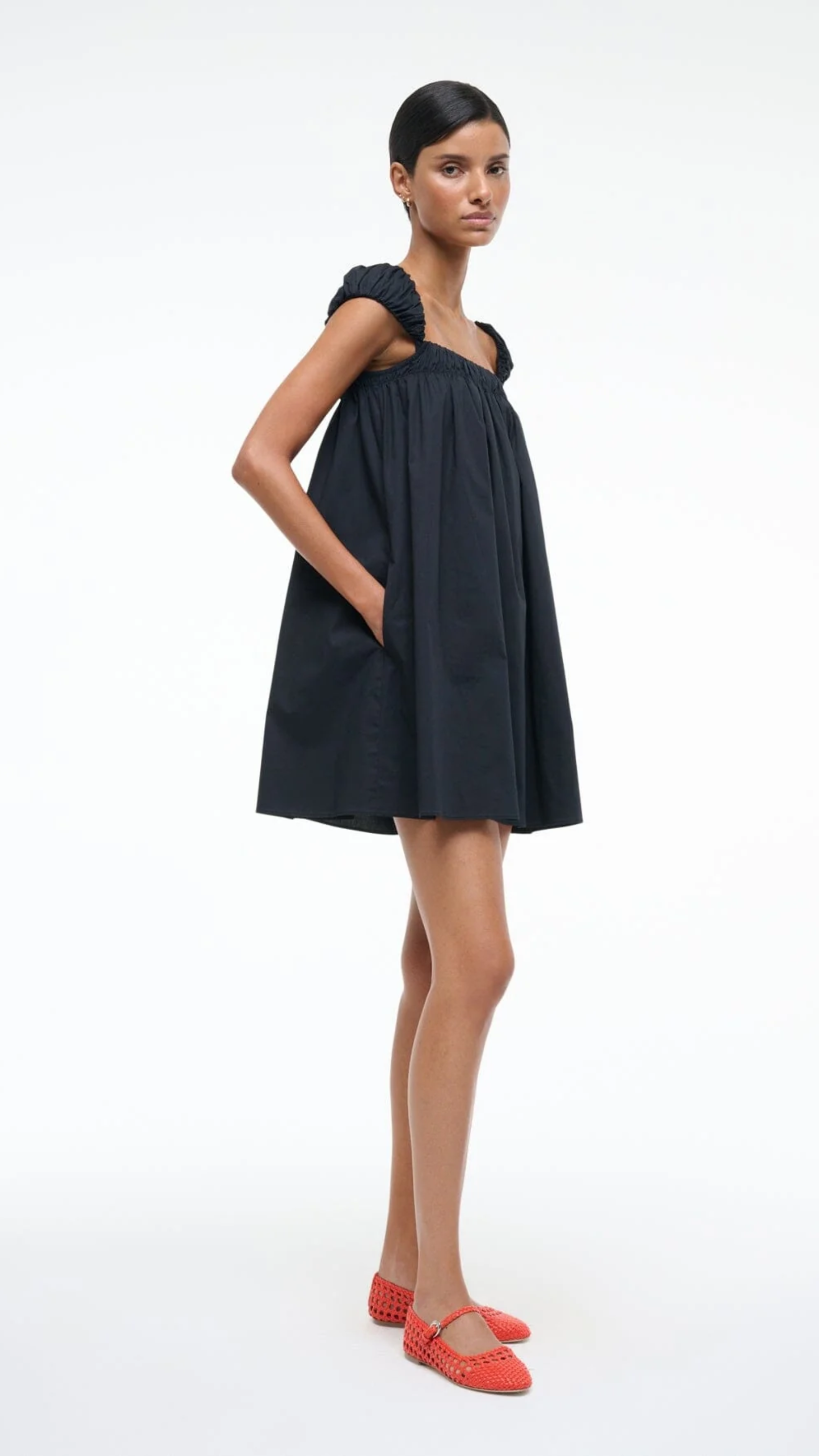 Staud Beau Dress in Black