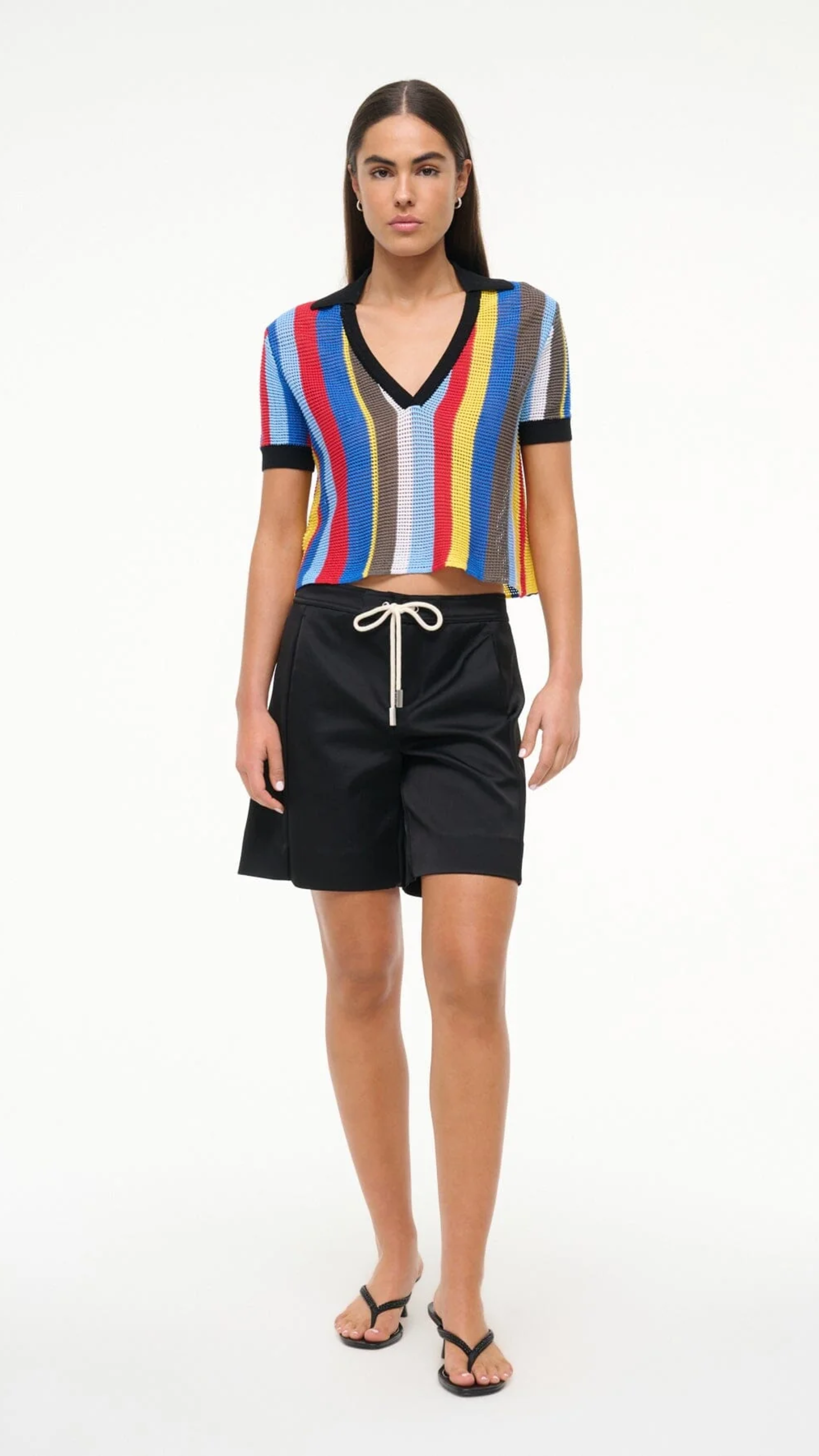 Staud Hamel Top in Market Stripe