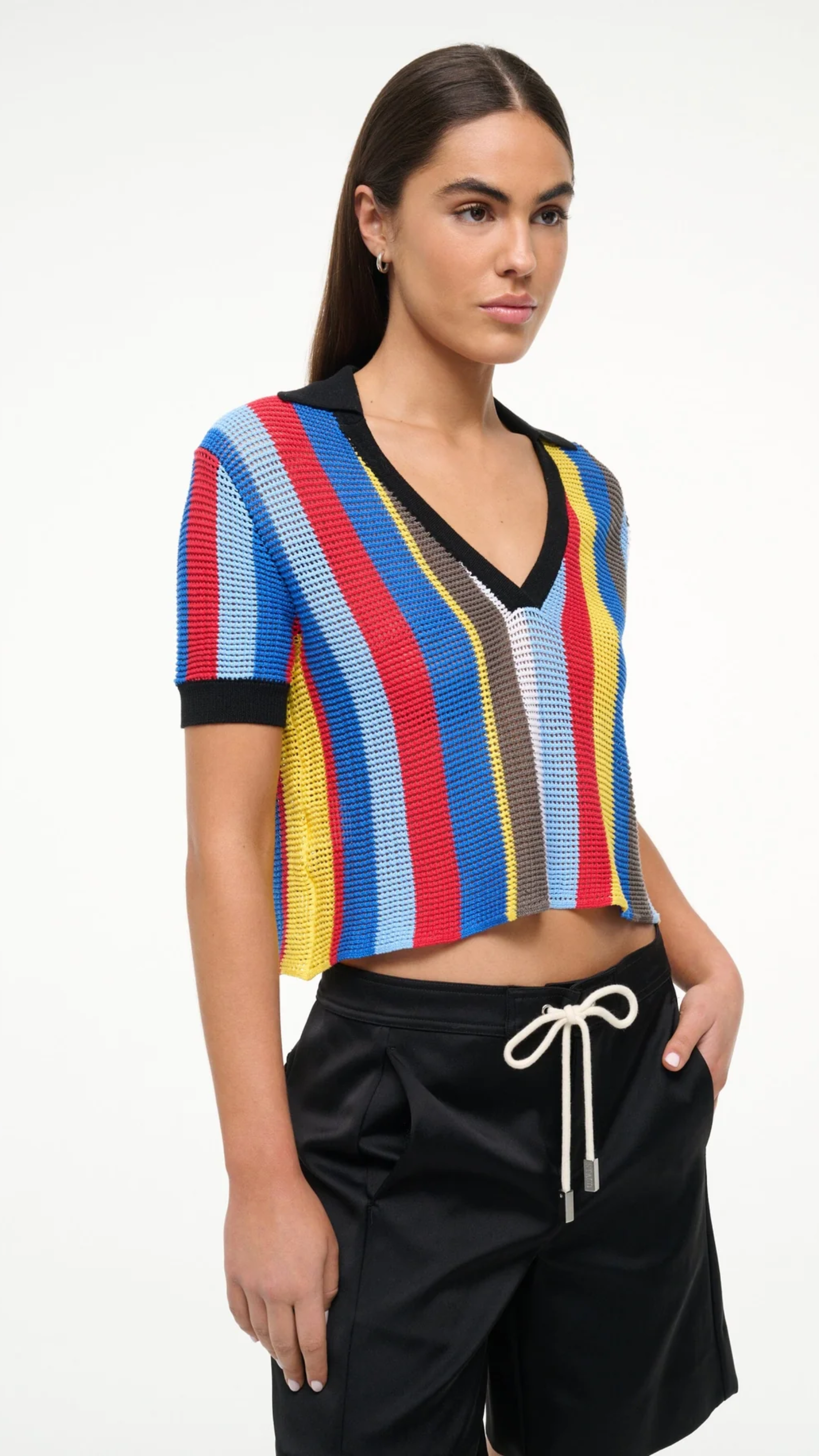 Staud Hamel Top in Market Stripe