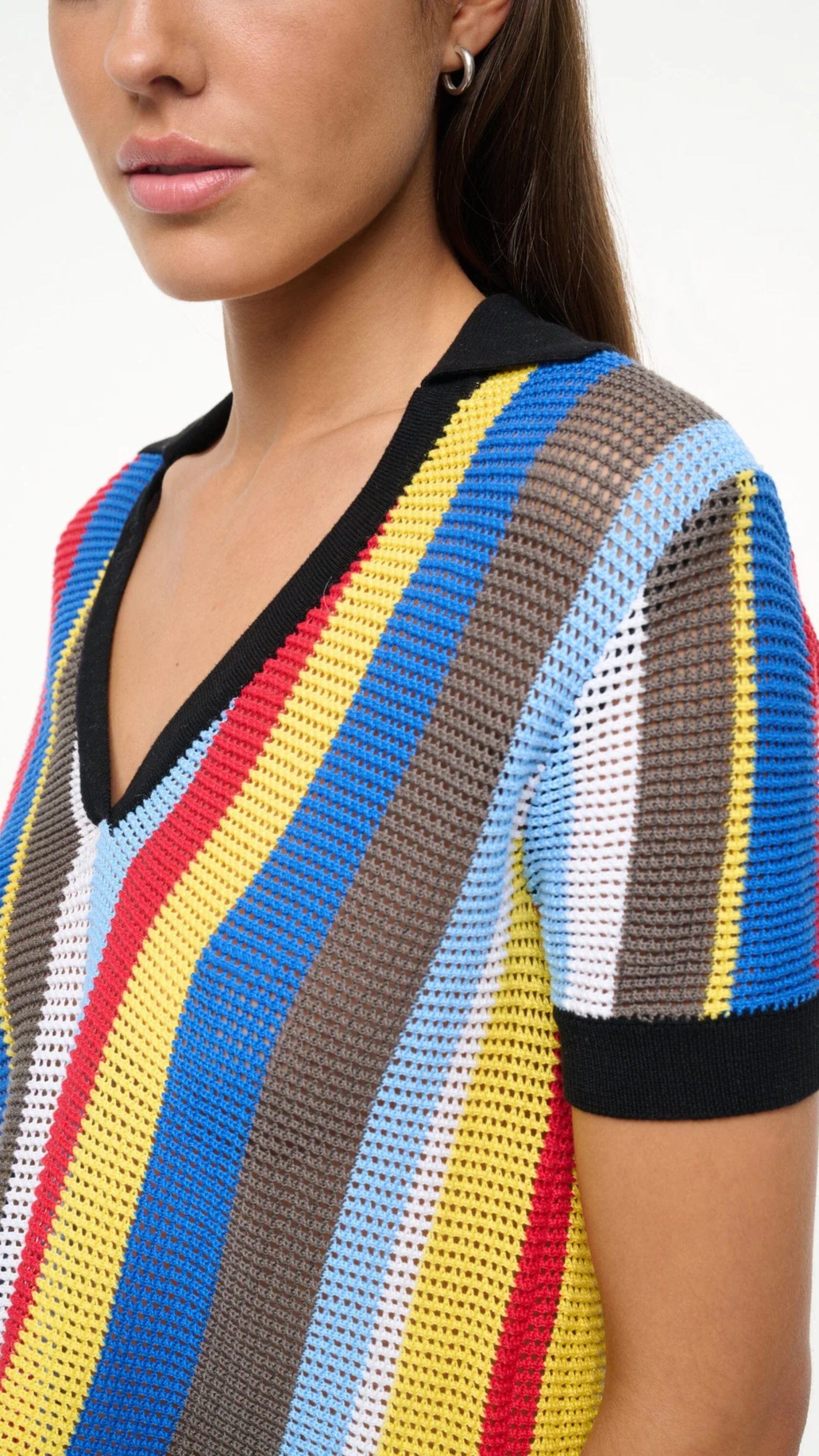 Staud Hamel Top in Market Stripe