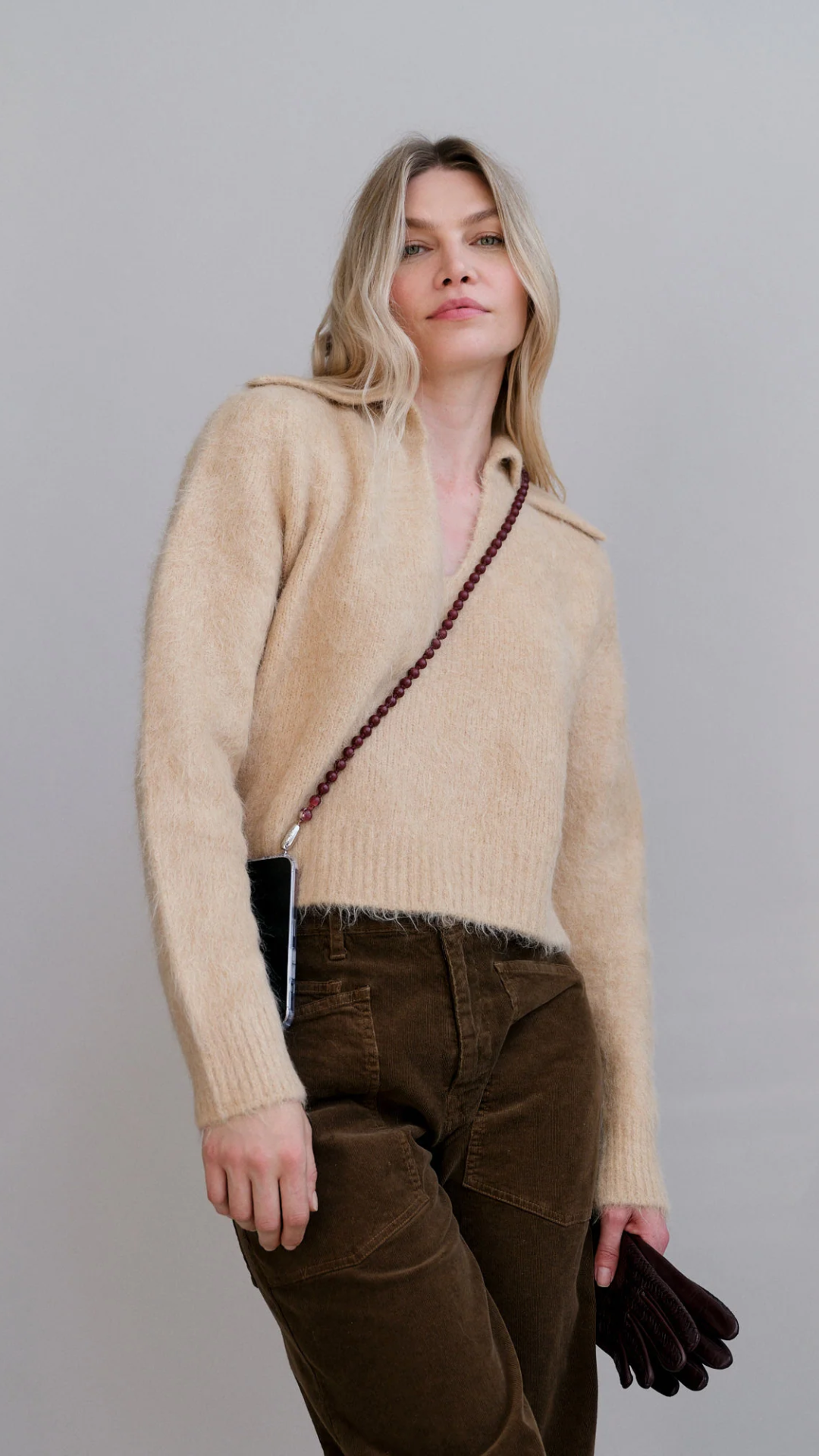 OSSA Wooden Beads Crossbody