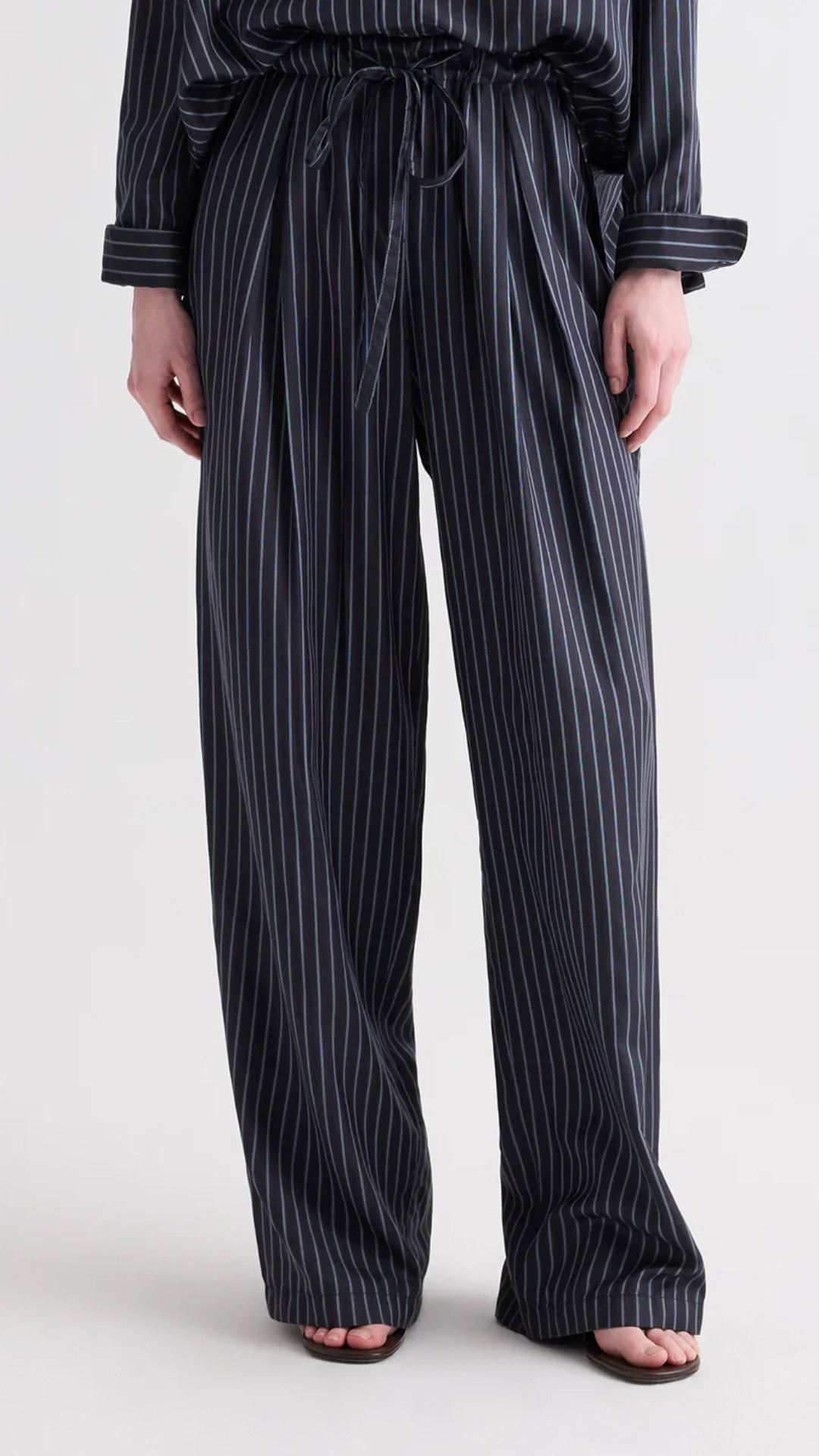 TWP PJ Pant in Blue Nights/Turkish Coffee