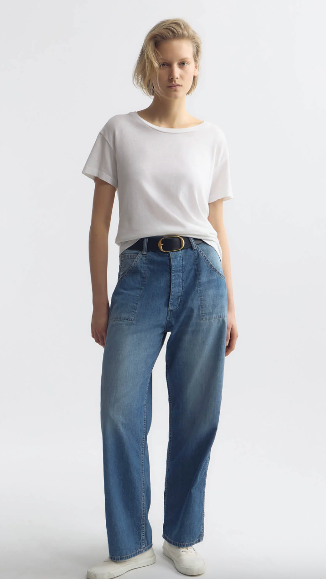 Nili Lotan Whitney Denim Pant in Delancey Wash
