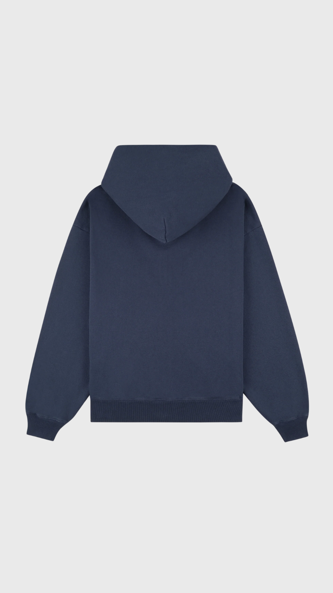 Sporty & Rich Signature Logo Embroidered Zip Hoodie in Light Navy/White