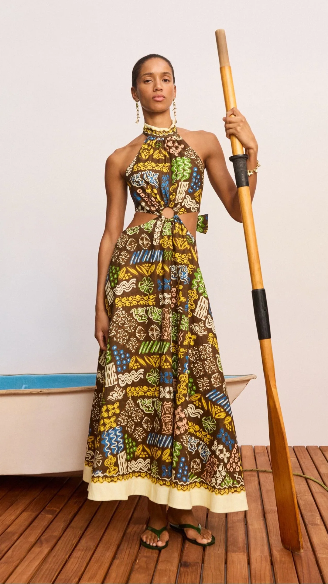 ALÉMAIS Minnie Midi Dress in Multi