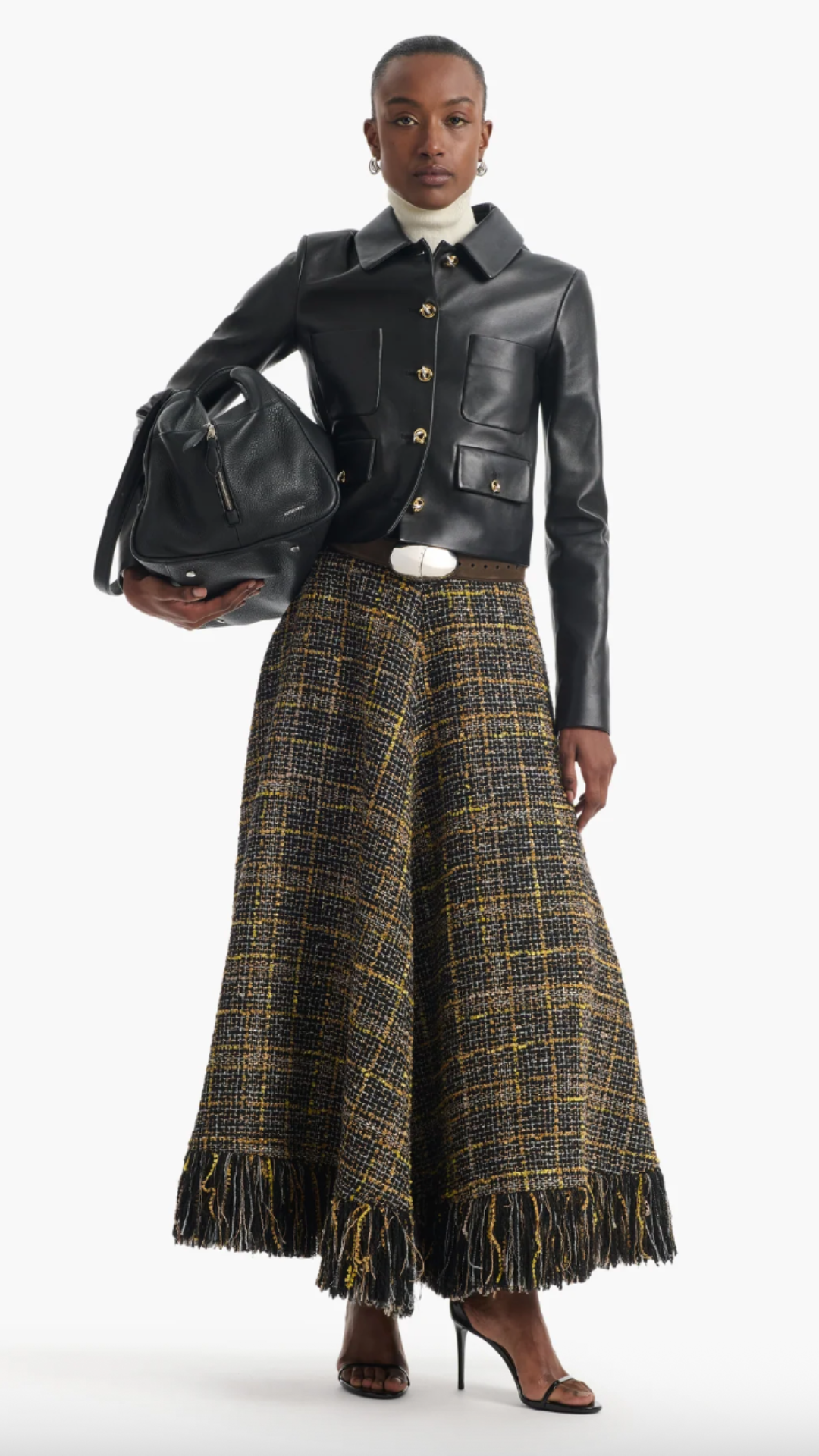 Altuzarra Varda Skirt in Black/Gold