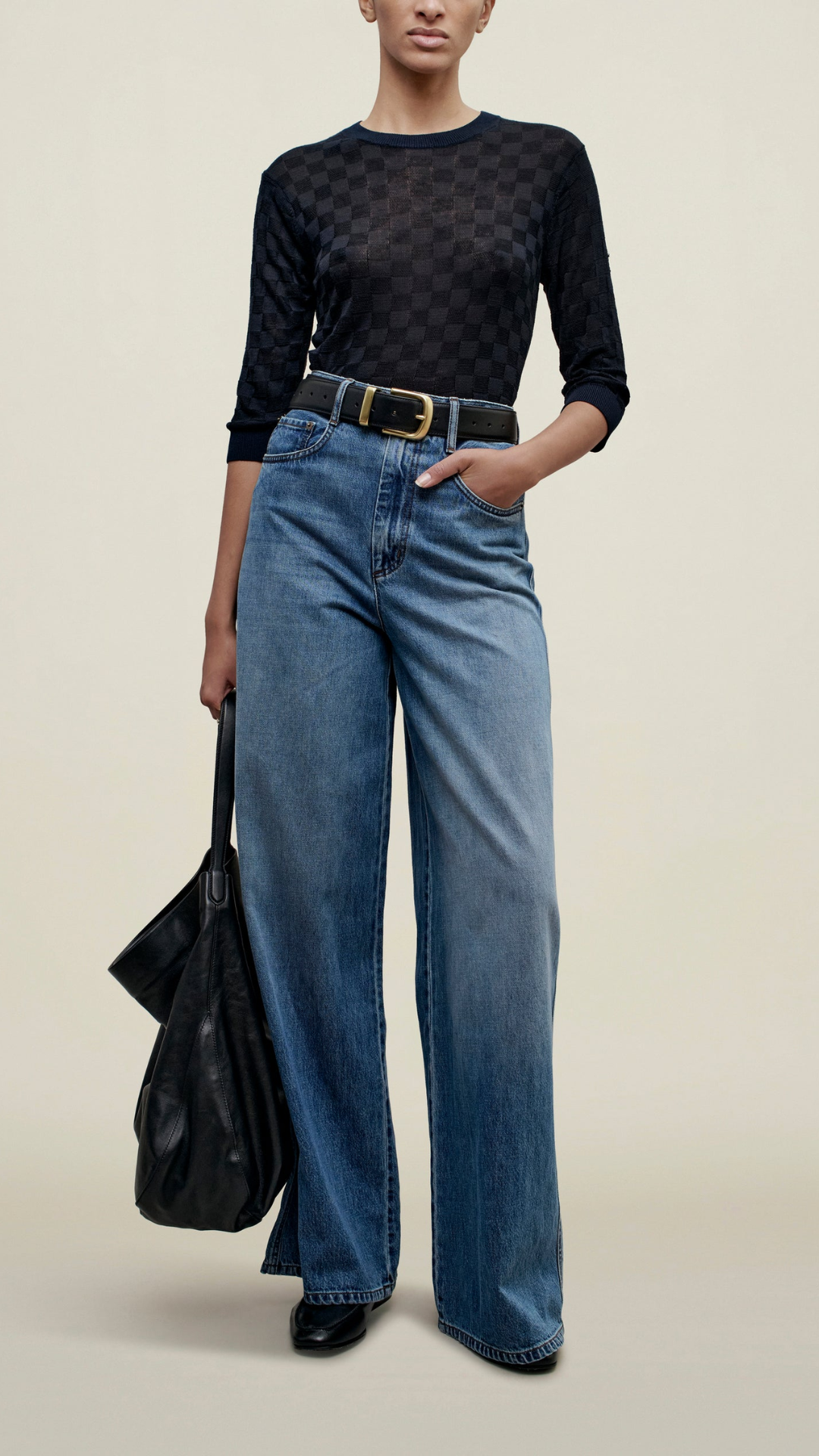 Kallmeyer Lennon Crewneck Tee in Midnight