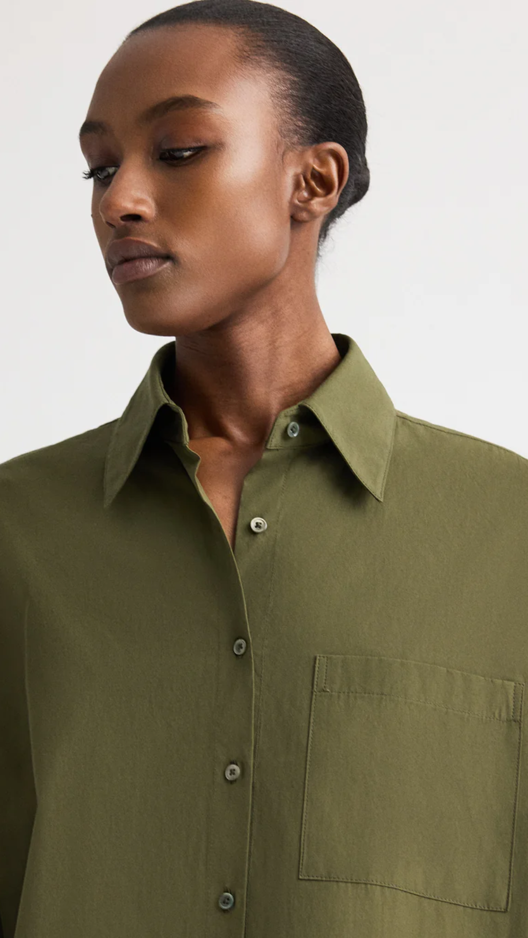 TWP Something Borrowed Shirt in Military