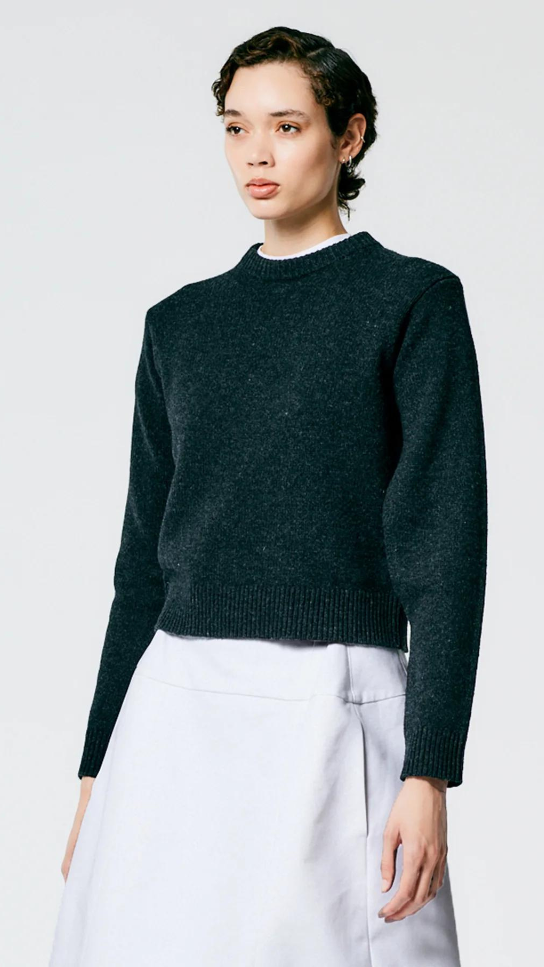 Tibi Shrunken Crewneck Pullover