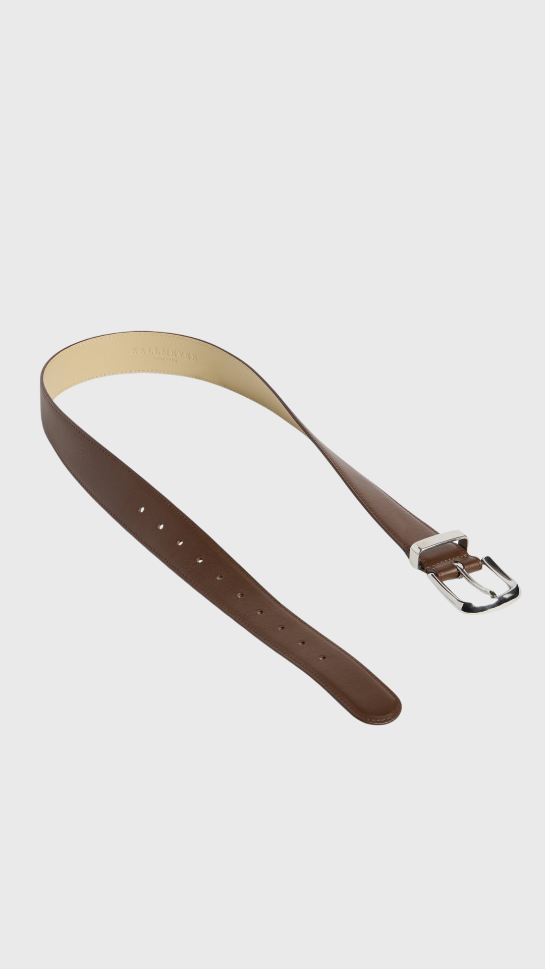 Kallmeyer Johnson Belt in Praline/Silver