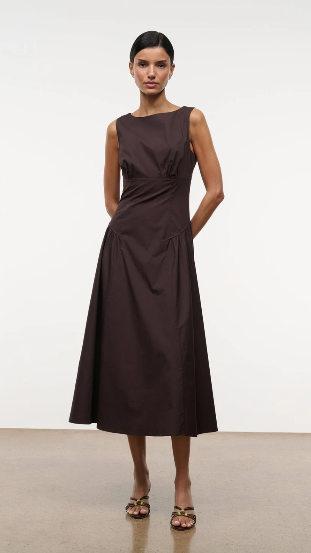 Staud Gwen Dress in Earth