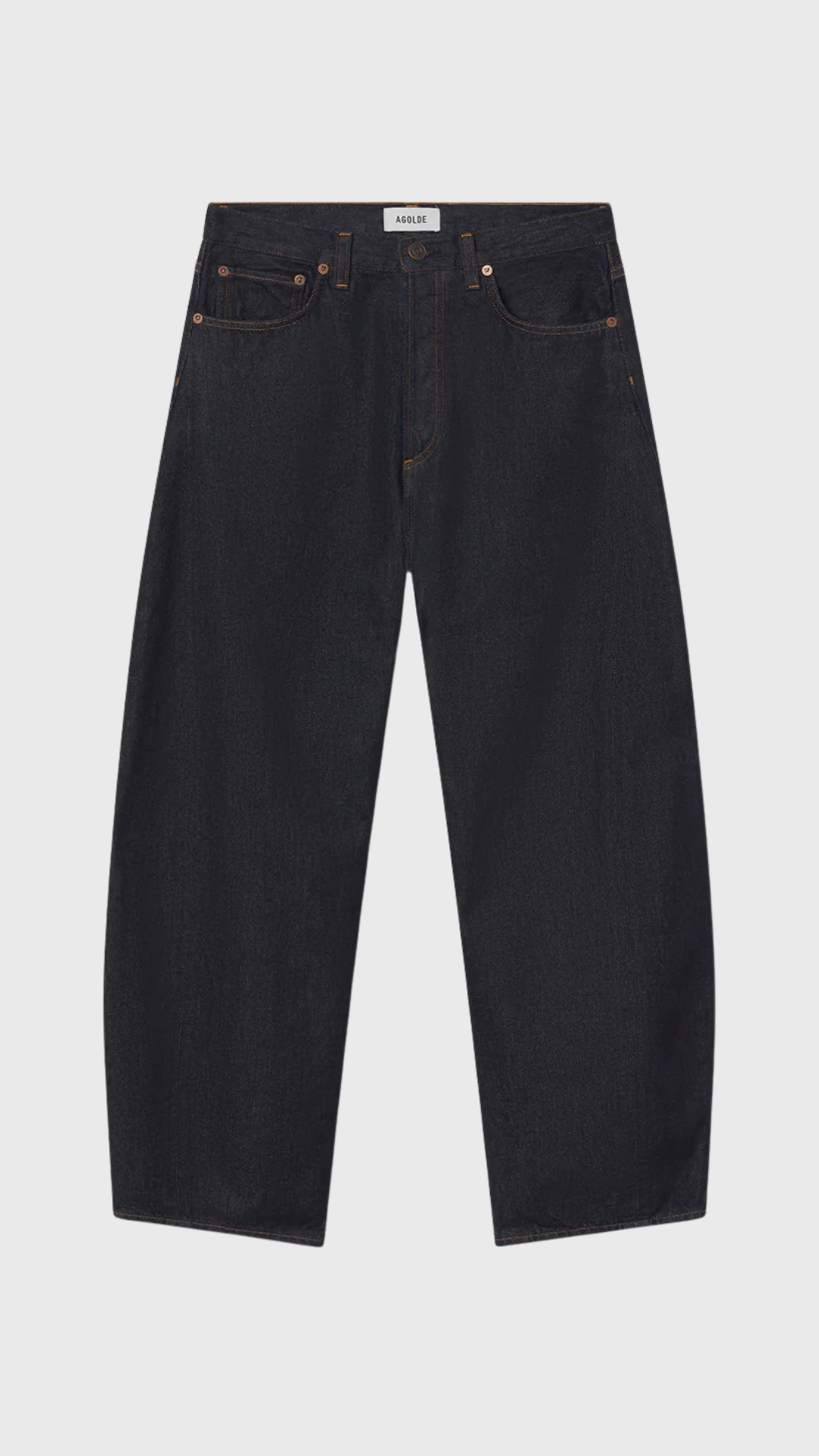 Agolde Luna High Rise Pieced Taper Jean in Rinse