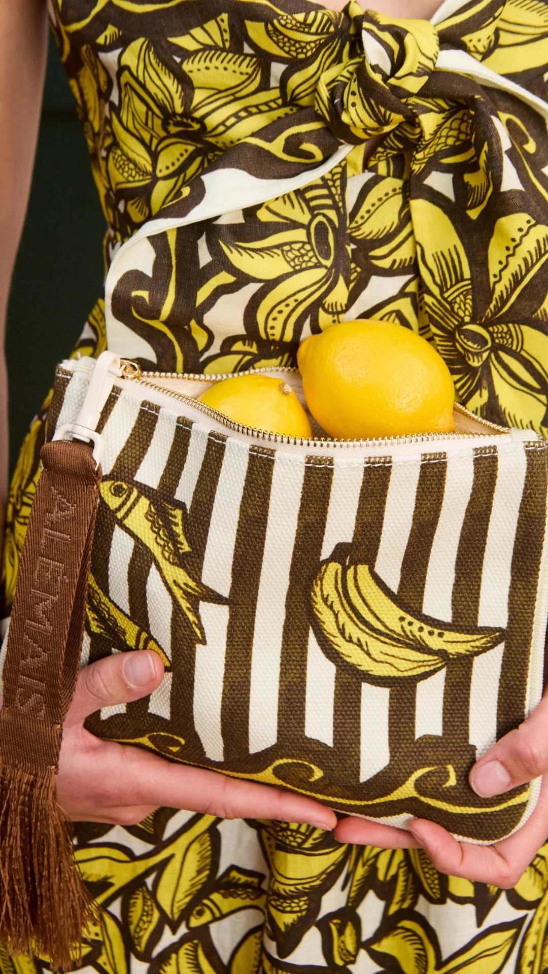 ALÉMAIS Mona Clutch in Multi