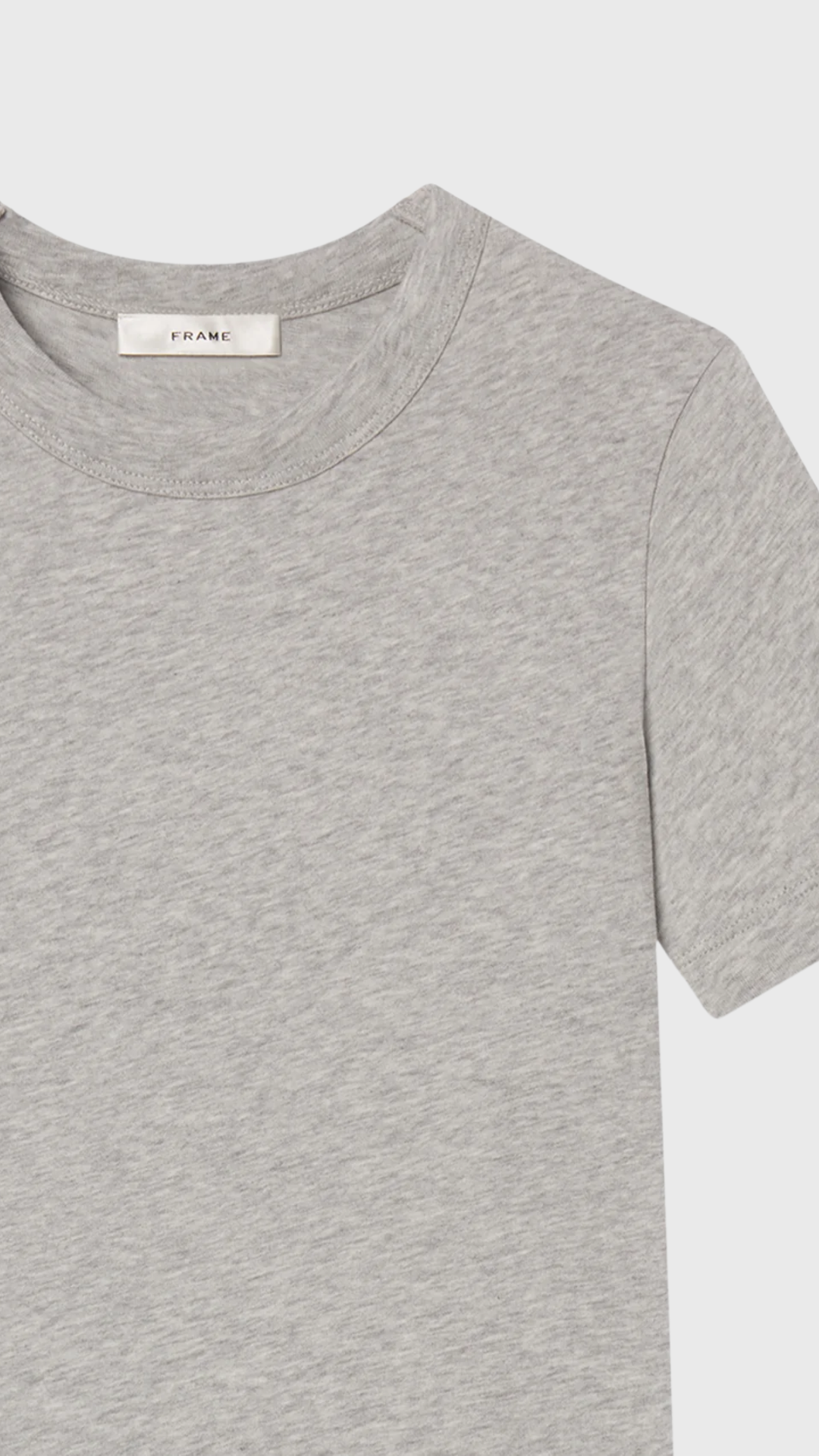 FRAME The Boxy Tee in Heather Grey
