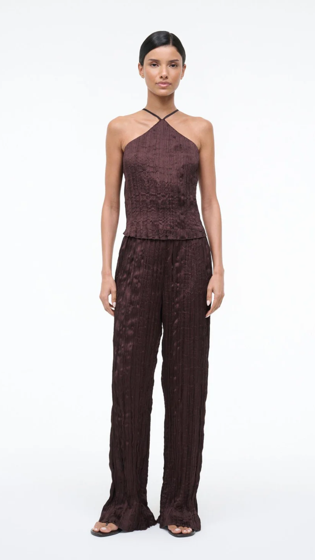 Staud Nami Pant in Earth