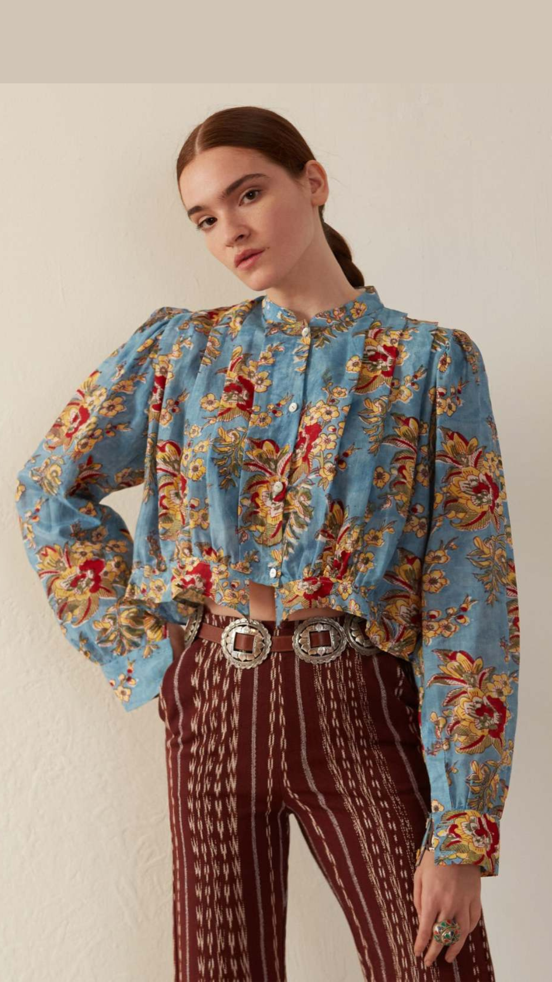 Alix of Bohemia Rhiannon Azure Blouse