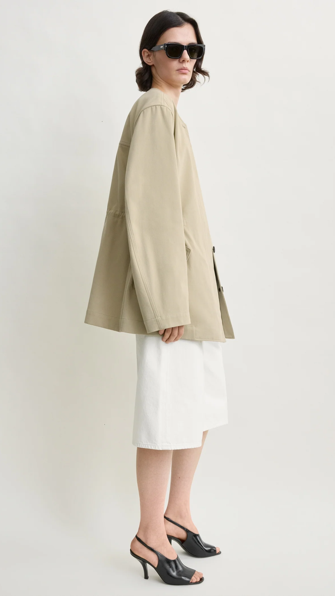 Toteme Cotton Twill Jacket in Cashew
