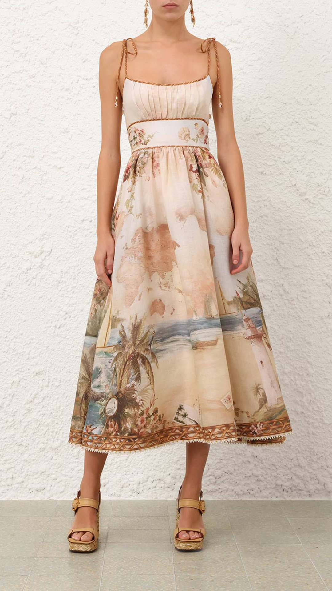 Zimmermann Mahon Picnic Dress in Island Blue