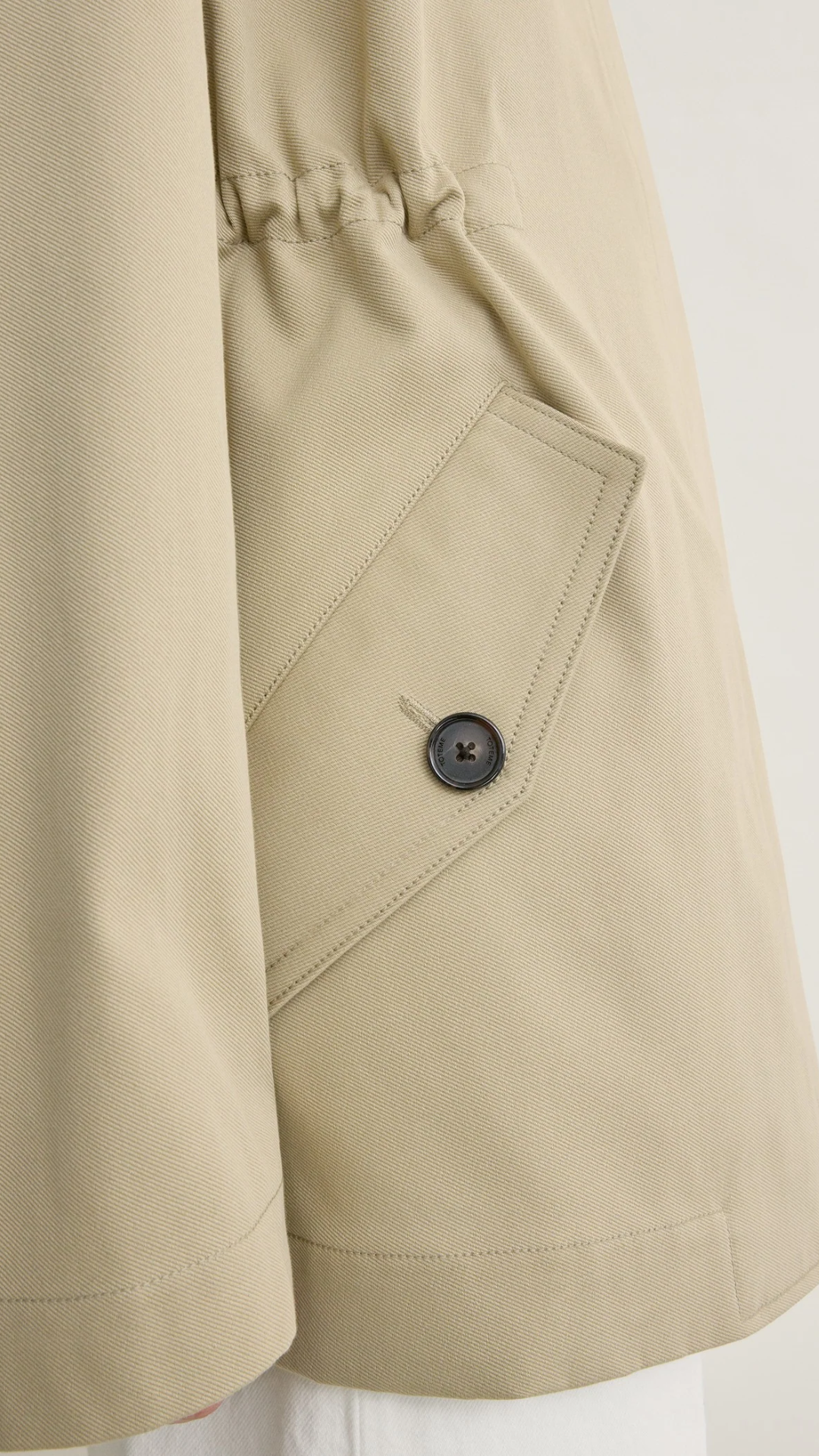 Toteme Cotton Twill Jacket in Cashew
